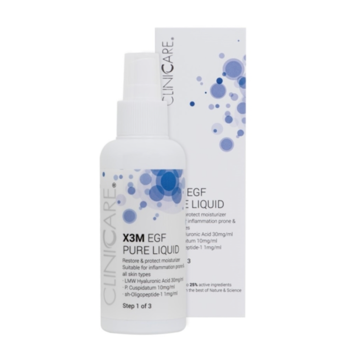 Cliniccare EGF EXTRA PURE LIQUID | Priešuždegiminio poveikio drėkinamasis losjonas
