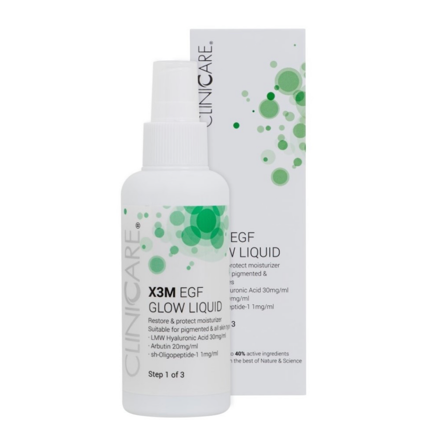 Cliniccare X3M EGF GLOW LIQUID | Šviesinantis veido losjonas