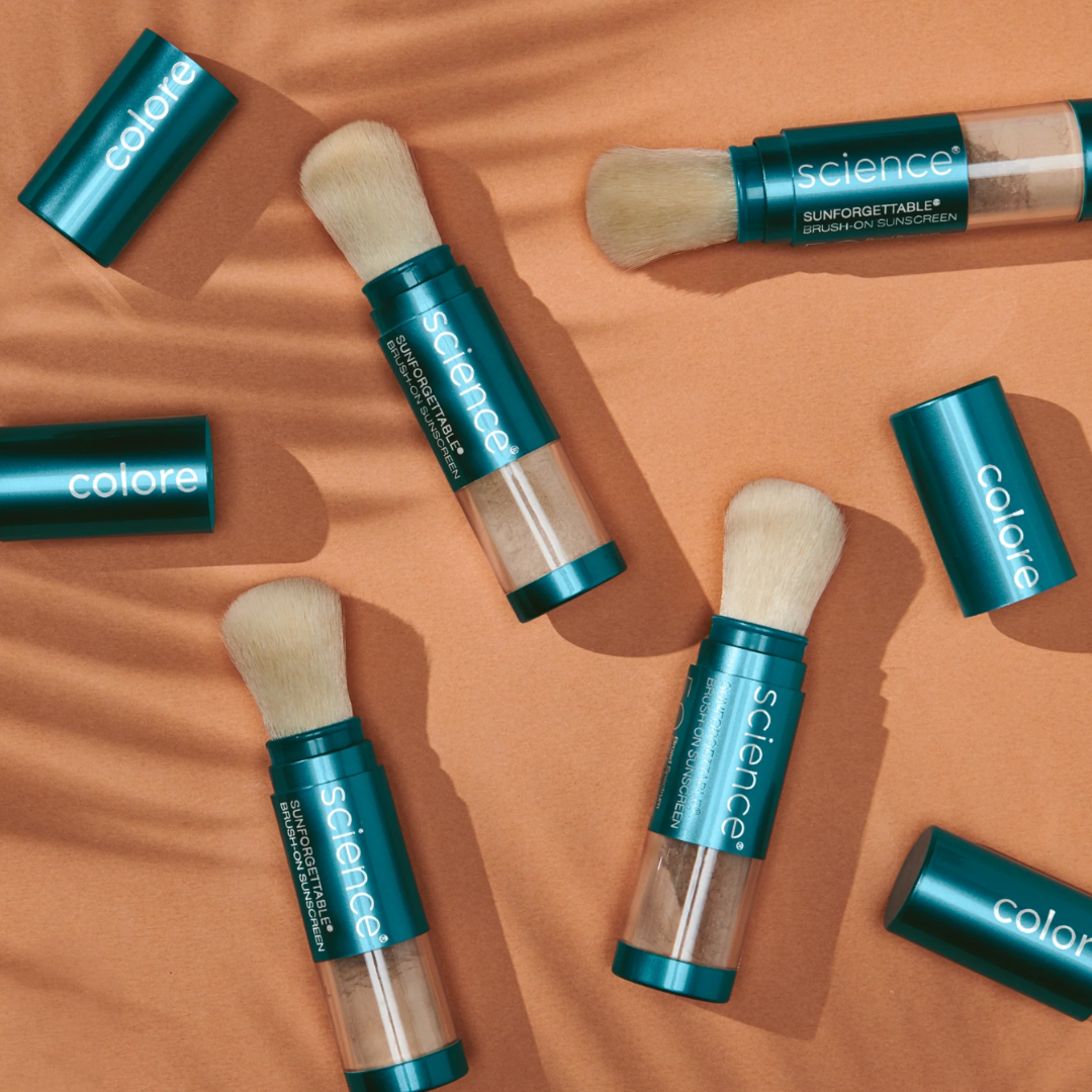 Colorescience SUNFORGETTABLE TOTAL PROTECTION BRUSH-ON SHIELD SPF 30 | Šepetėlis su mineraline pudra