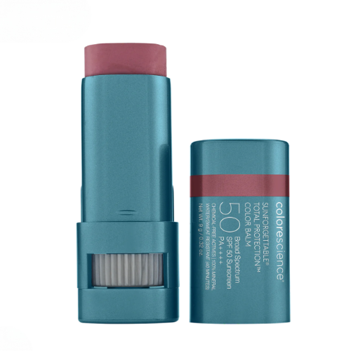 Colorescience SUNFORGETTABLE TOTAL PROTECTION COLOR BALM SPF 50 | Skruostų drėkiklis su apsauga nuo saulės