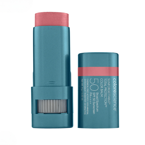 Colorescience SUNFORGETTABLE TOTAL PROTECTION COLOR BALM SPF 50 | Skruostų drėkiklis su apsauga nuo saulės