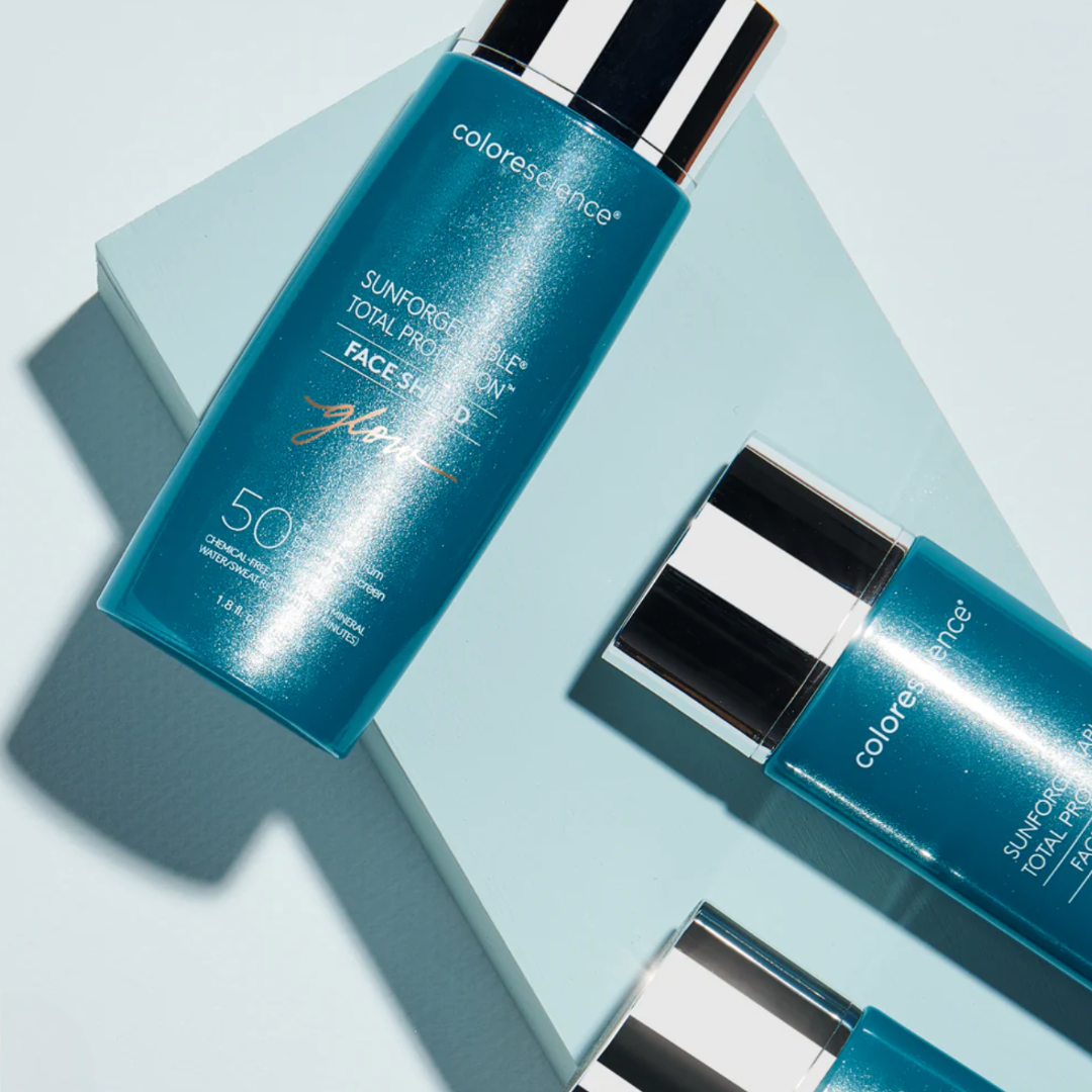 Colorescience SUNFORGETTABLE TOTAL PROTECTION FACE SHIELD GLOW SPF 50 | Švytėjimo suteikianti apsauga nuo saulės