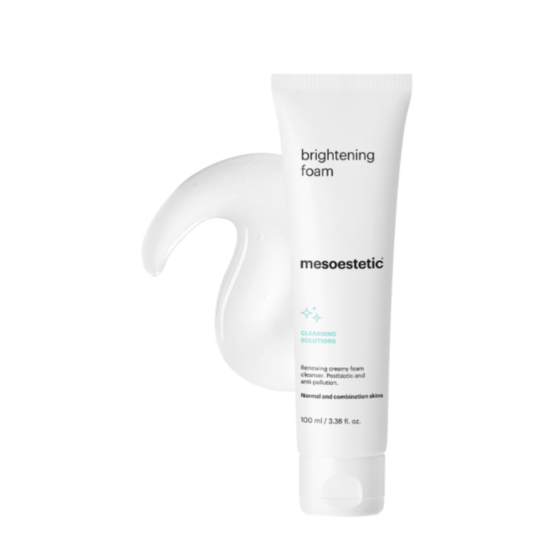 Mesoestetic BRIGHTENING FOAM | Veido prausiklis su AHA rūgštimis