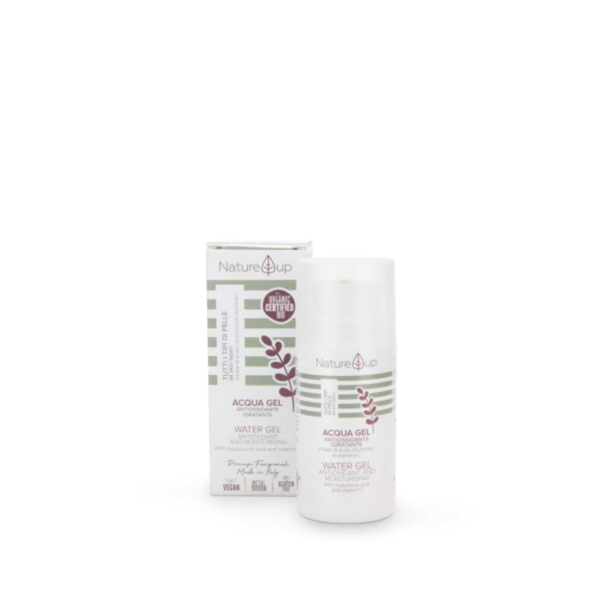Nature Up ANTIOXIDANT WATER GEL | Drėkinamasis veido gelis su antioksidantais