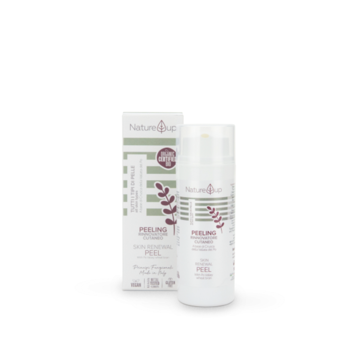 Nature Up SKIN RENEWAL PEEL | Odos šveitiklis su kviečių sėlenomis