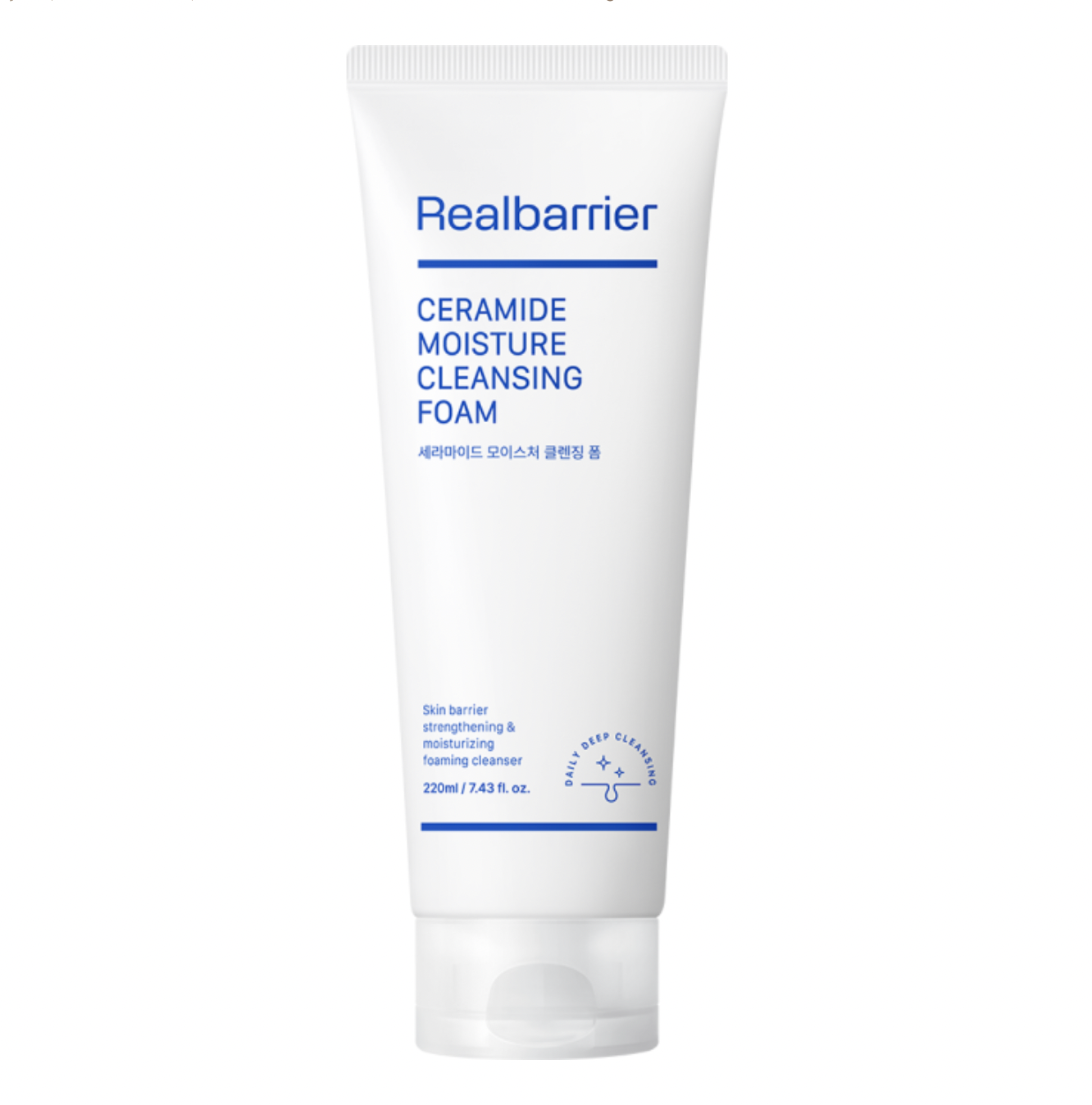 Real Barrier CERAMIDE MOISTURE CLEANSING FOAM | Kreminės valomosios putos