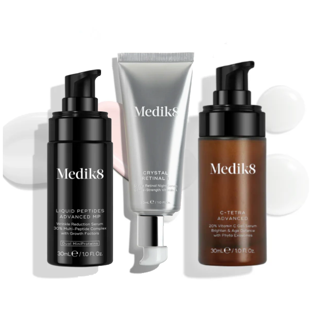 Medik8 Serumai - su vitaminu C, peptidais, retinoliu | evoderma.lt