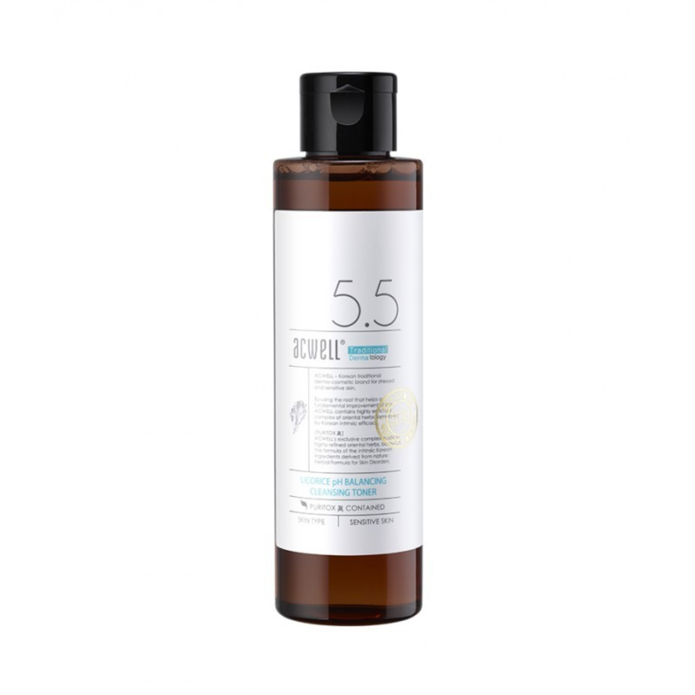 ACWELL LICORICE pH BALANCING CLEANSING TONER | Balansuojantis tonikas su saldymedžio ekstraktu 