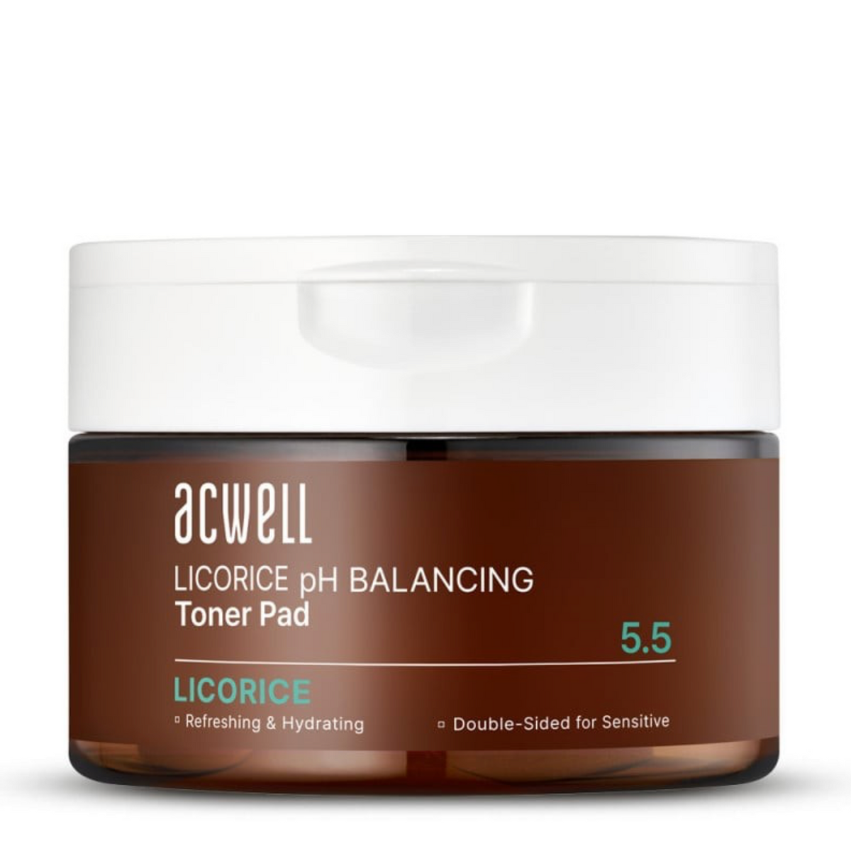 ACWELL LICORICE pH BALANCING TONER PAD | Odos pH balansuojantys padeliai su saldymedžiu