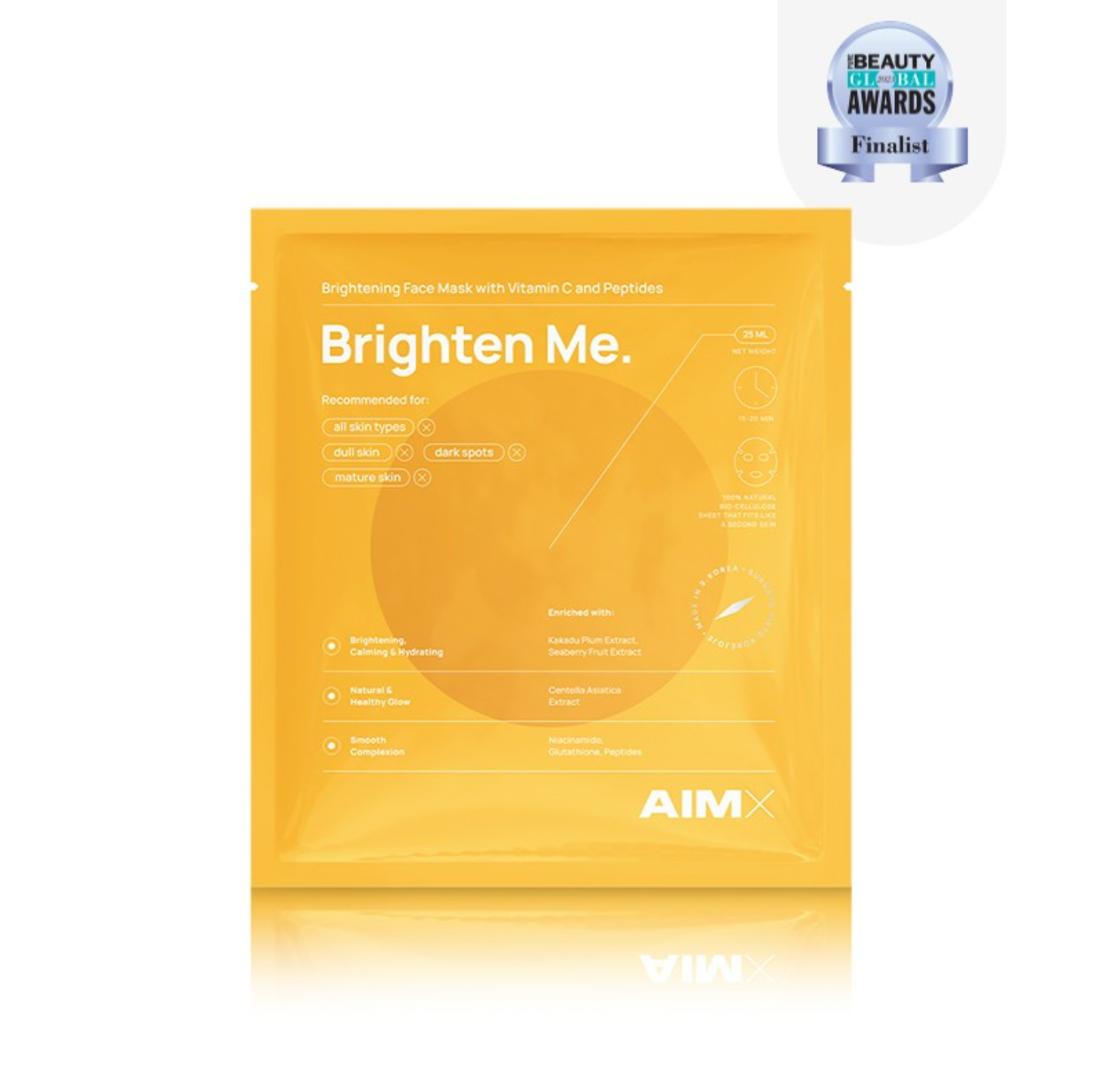 AimX BRIGHTEN ME | Skaistinanti veido kaukė su vitaminu C