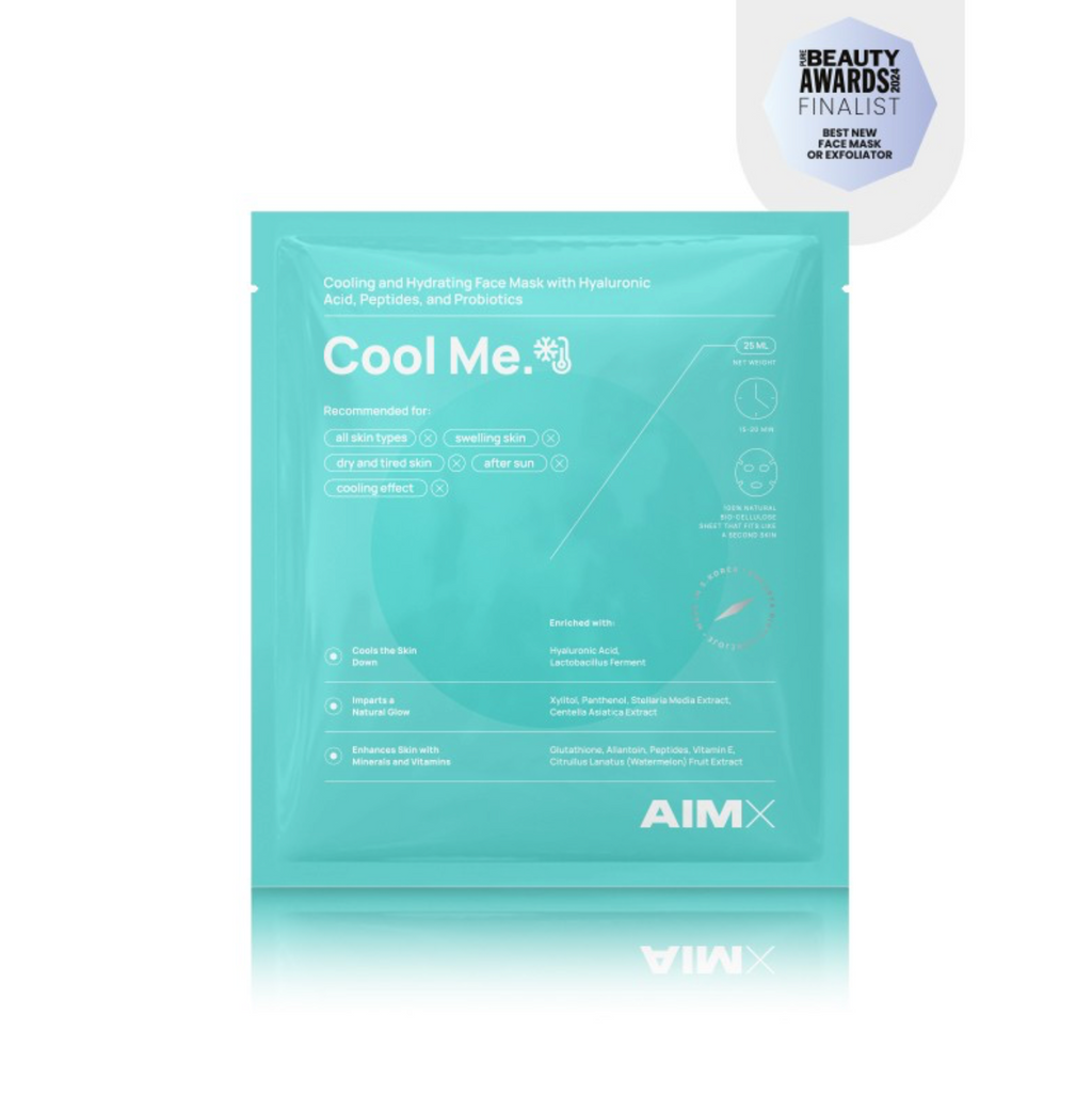 AimX COOL ME | Drėkinanti lakštinė kaukė su vėsinančiu ir raminančiu poveikiu
