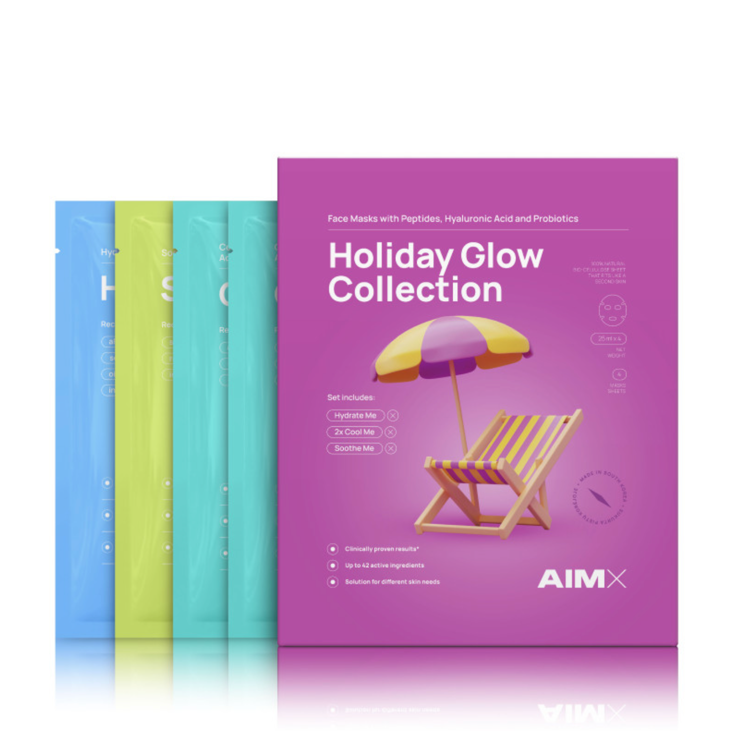 AimX HOLIDAY LIMITED EDITION | Lakštinių kaukių rinkinys