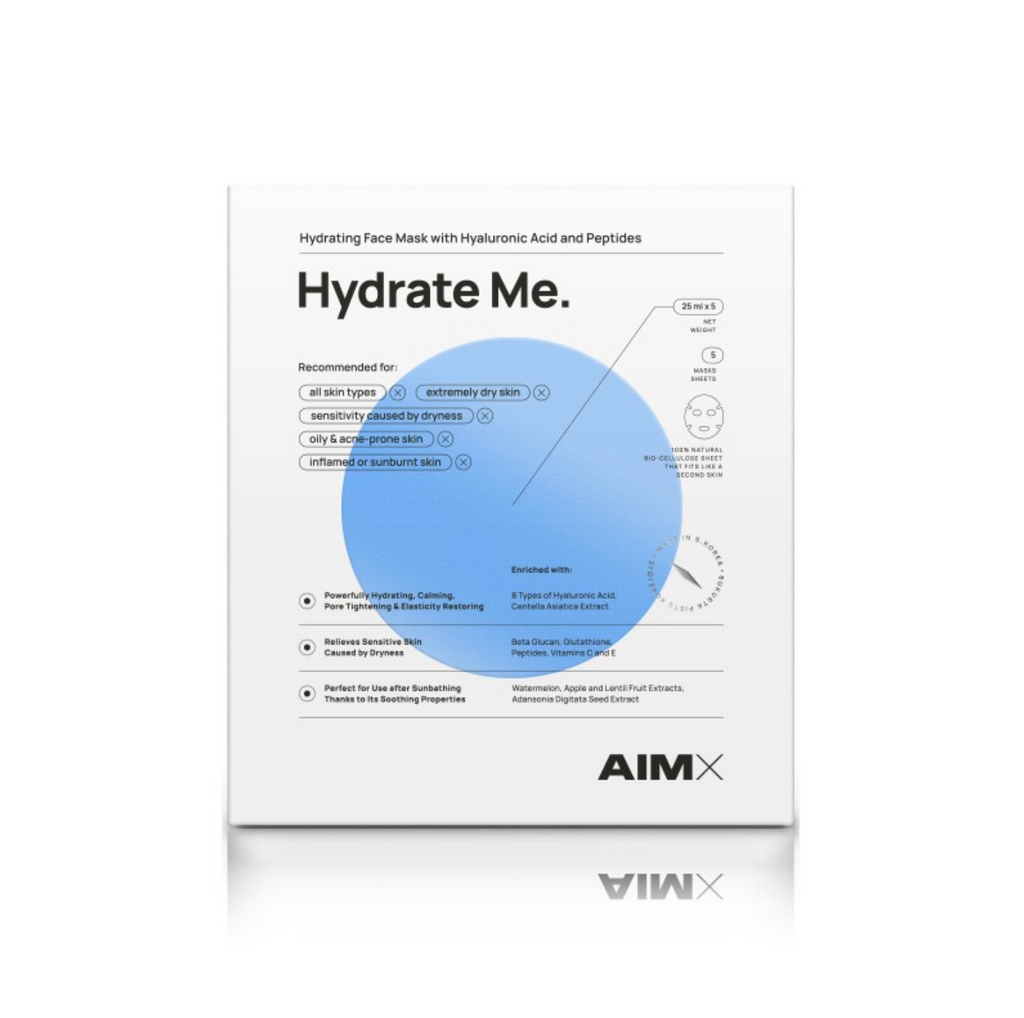 AimX HYDRATE ME | Giliai drėkinanti veido kaukė su peptidais 