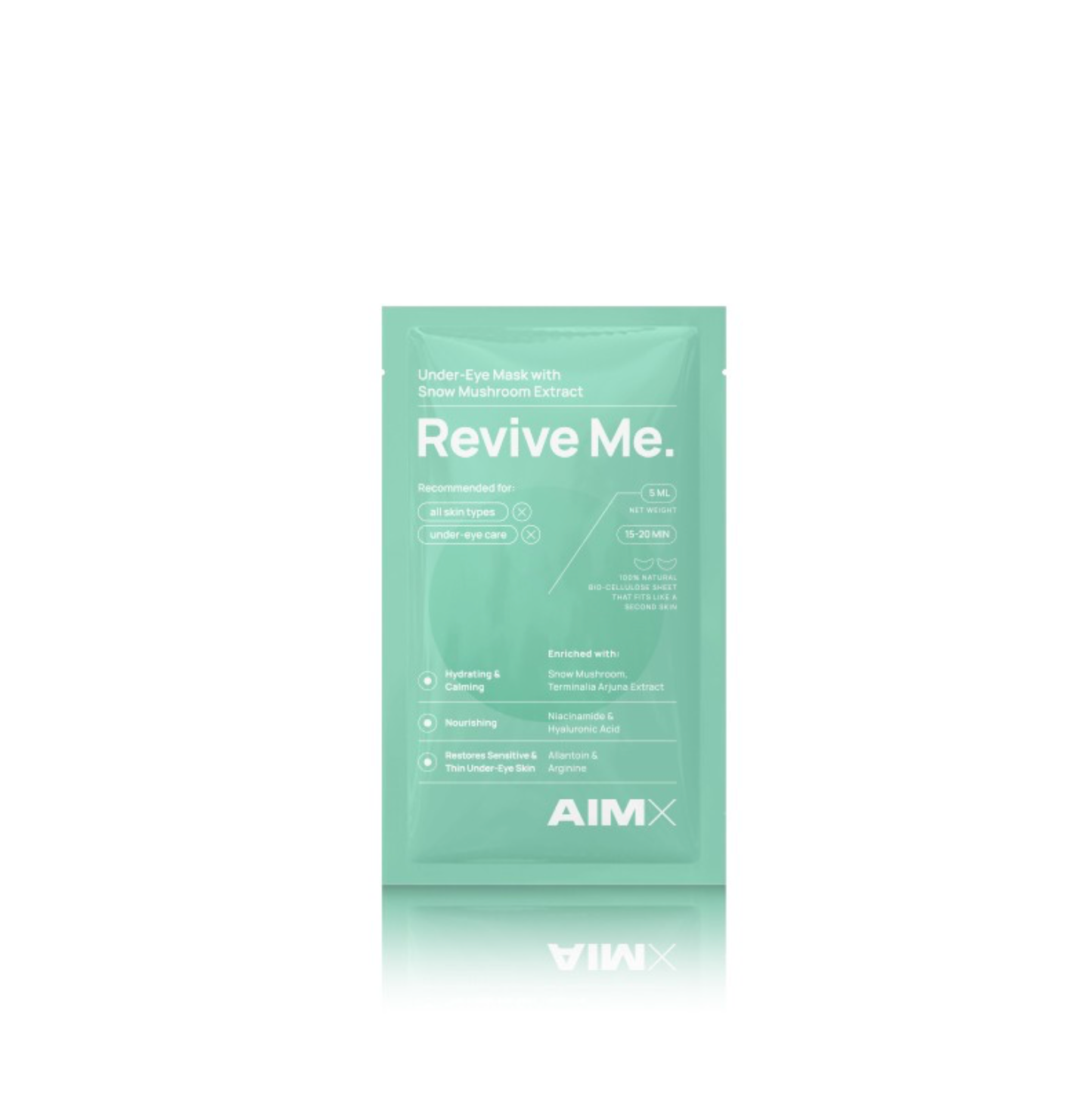 AimX REVIVE ME | Drėkinanti ir gaivinanti paakių kaukė su hialuronu