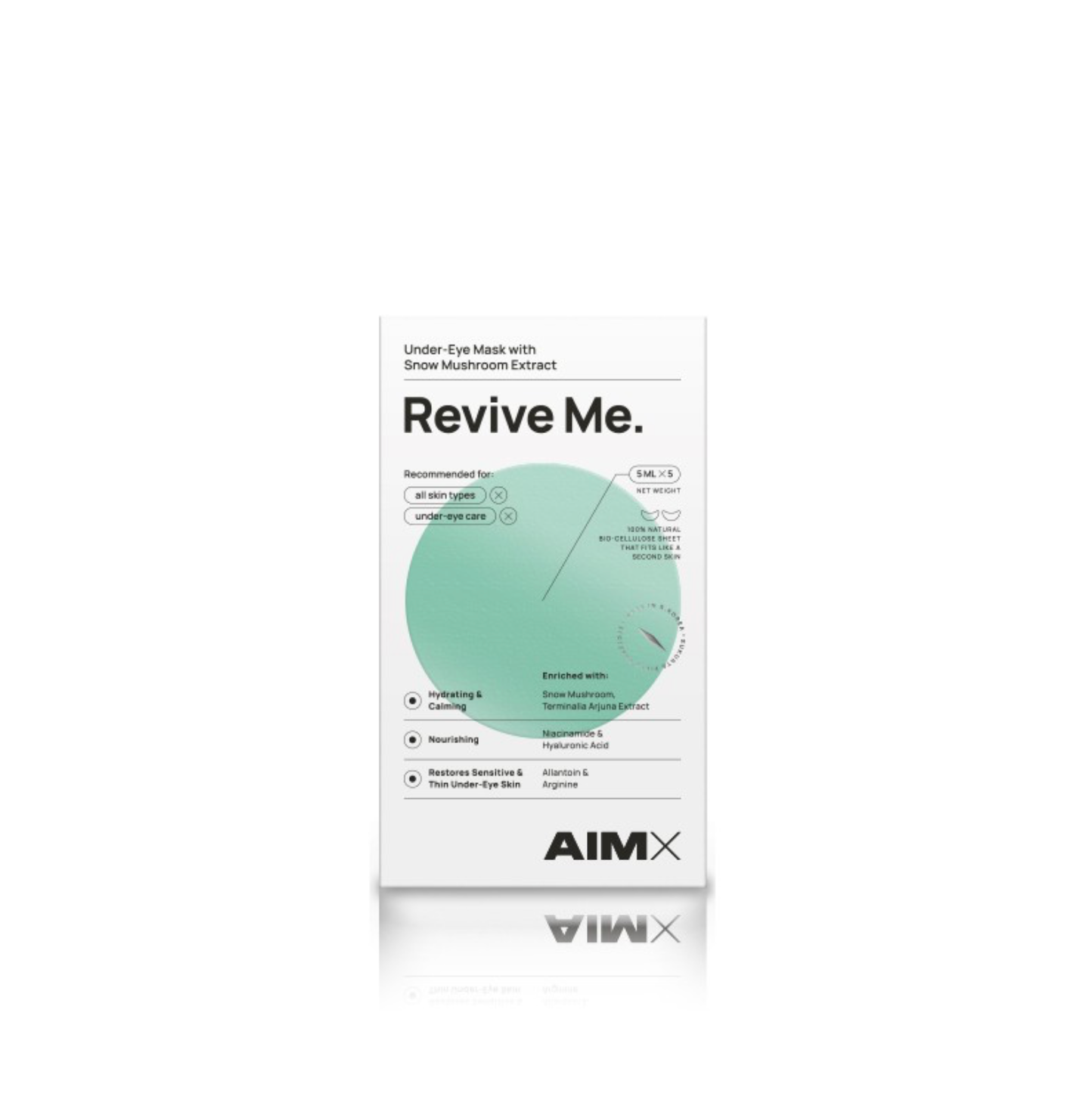 AimX REVIVE ME | Drėkinanti ir gaivinanti paakių kaukė su hialuronu