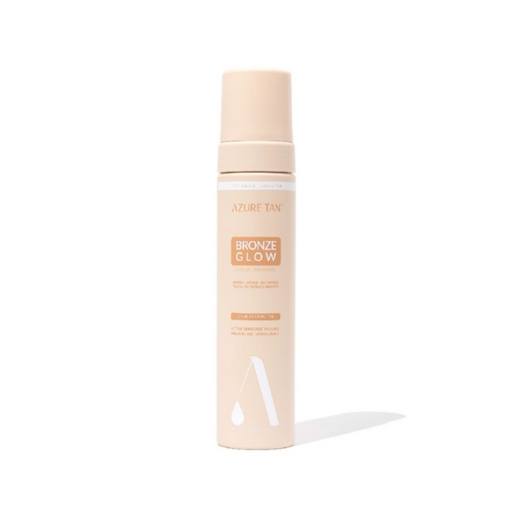 Azure Tan BRONZE GLOW - GRADUAL TAN | Palaipsninį švytintį bronzinį svaiminio įdegio efektą suteikiančios putos