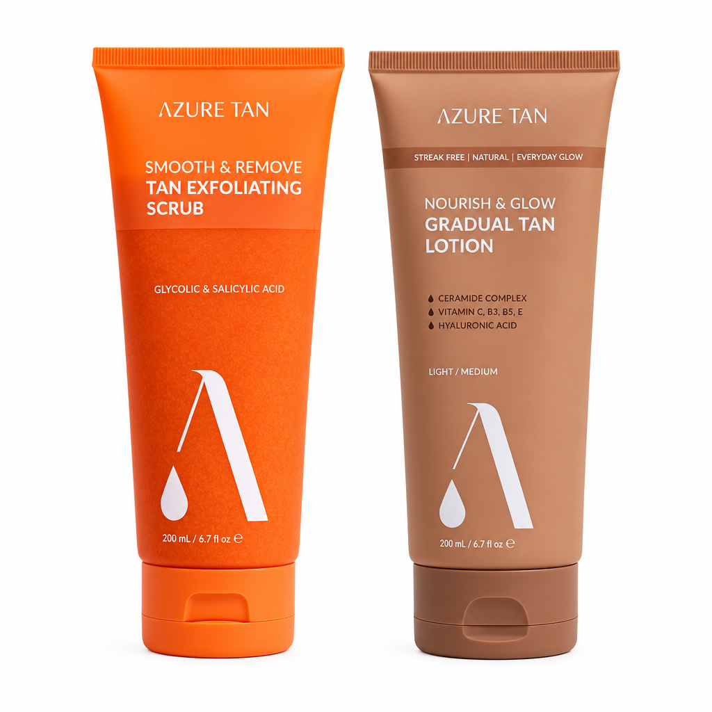 Azure Tan EASY TAN DUO | Lengvo ir švelnaus įdegio rinkinys
