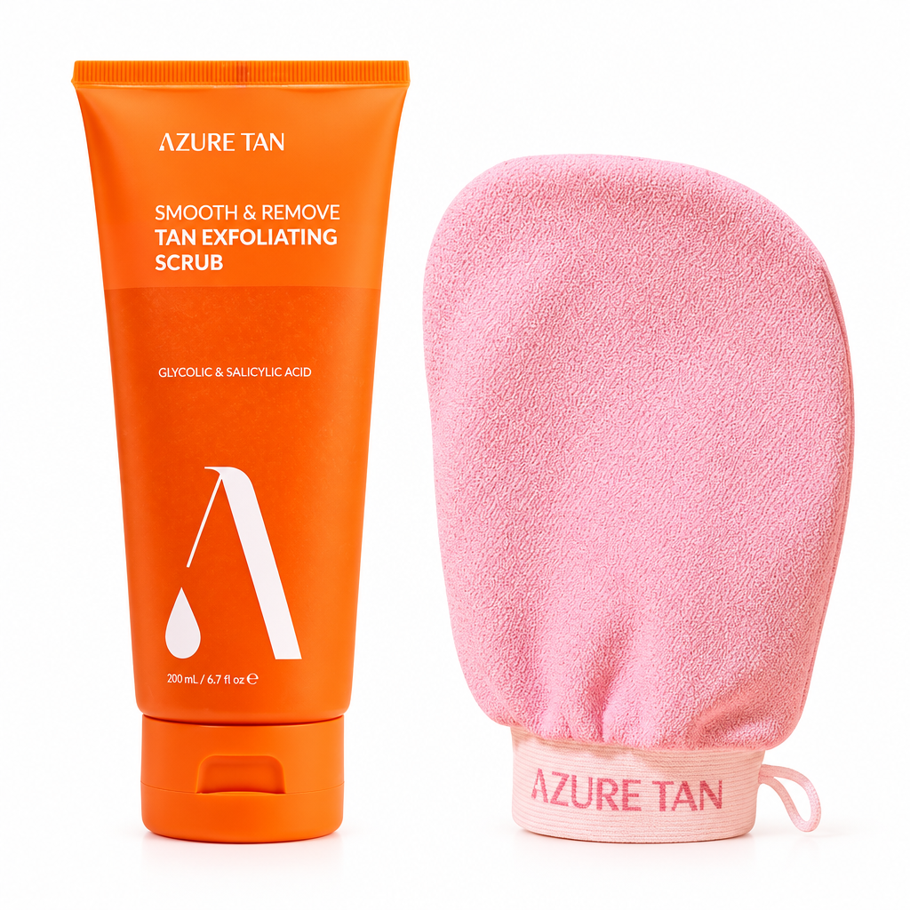 Azure Tan EXFOLIATING BODY KIT | Šveičiamasis rinkinys kūnui 
