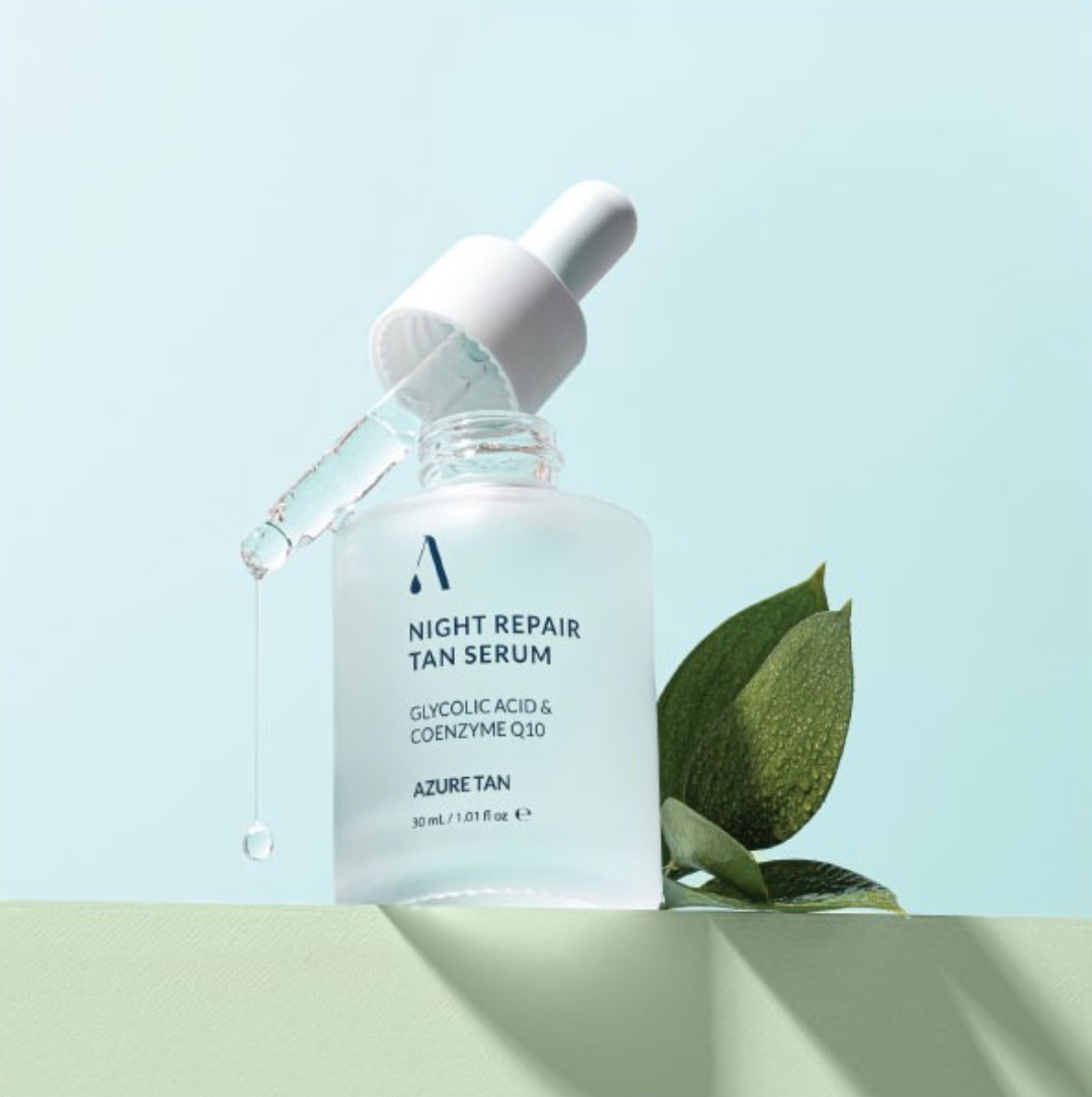 Azure Tan NIGHT REPAIR TAN SERUM | Veido serumas su savaiminio įdegio efektu