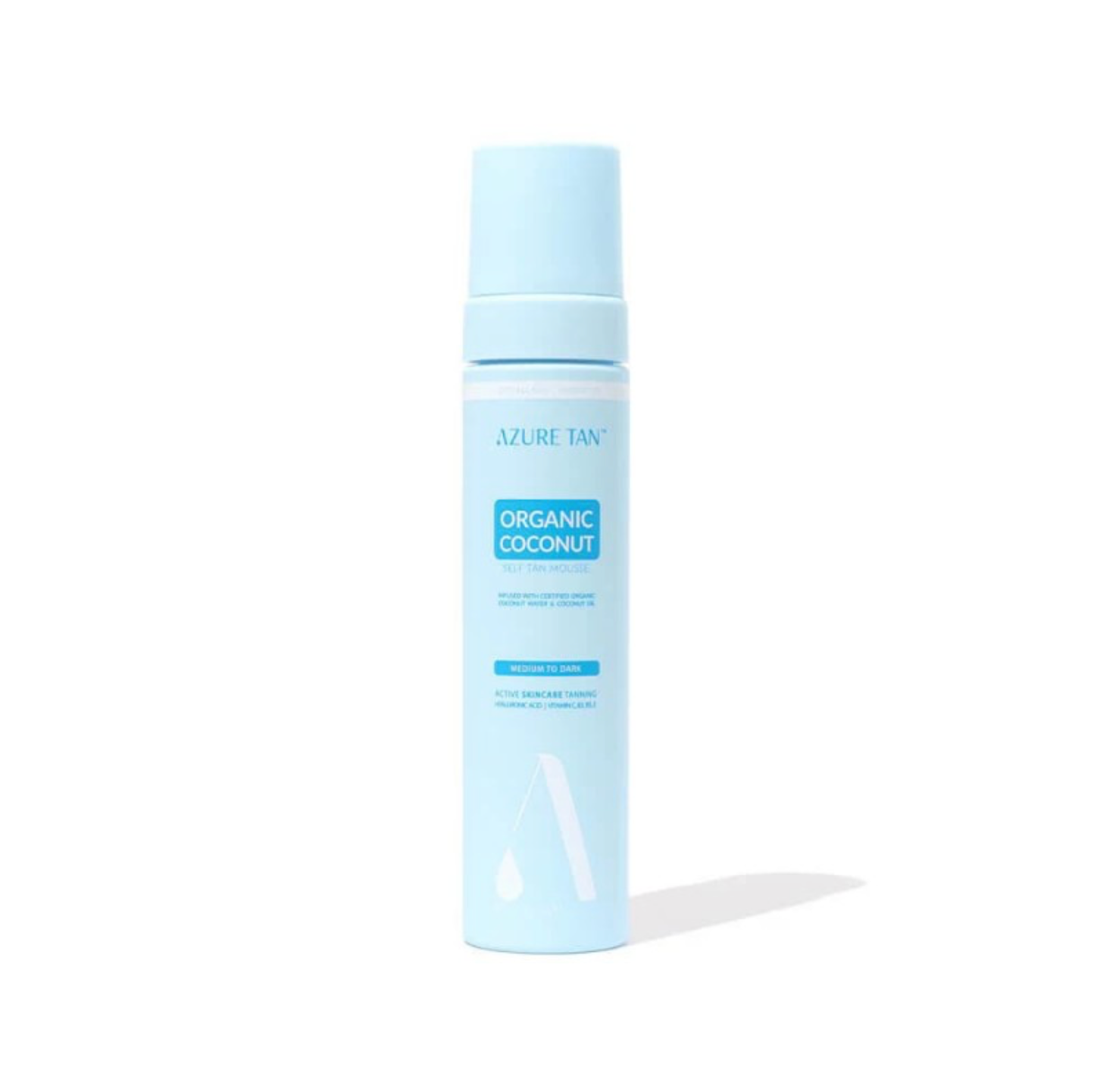 Azure Tan ORGANIC COCONUT - MEDIUM TO DARK | Greito poveikio drėkinančios savaiminio įdegio putos