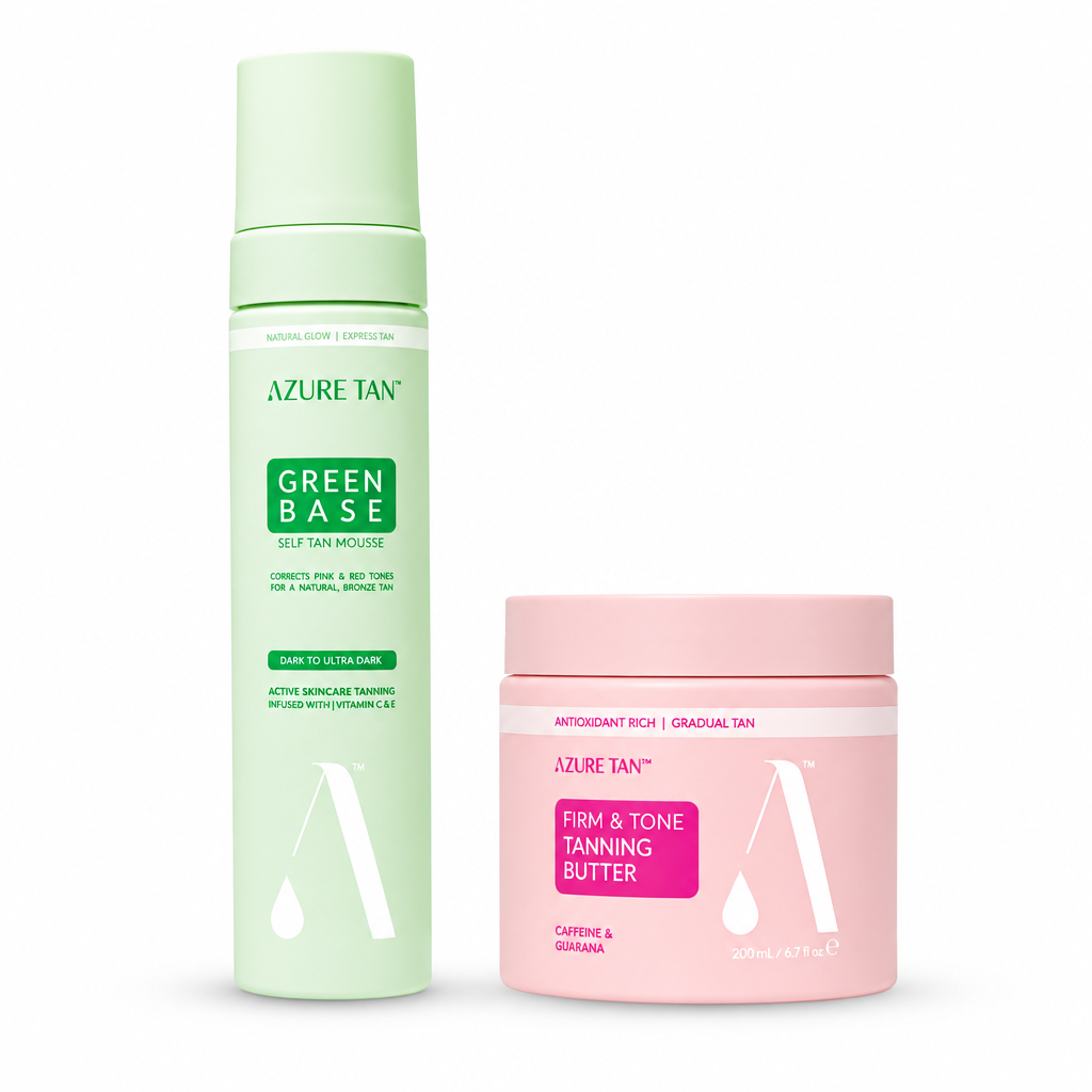 Azure Tan SELF-TAN KIT | Įdegusios ir stangrios odos priežiūros rinkinys