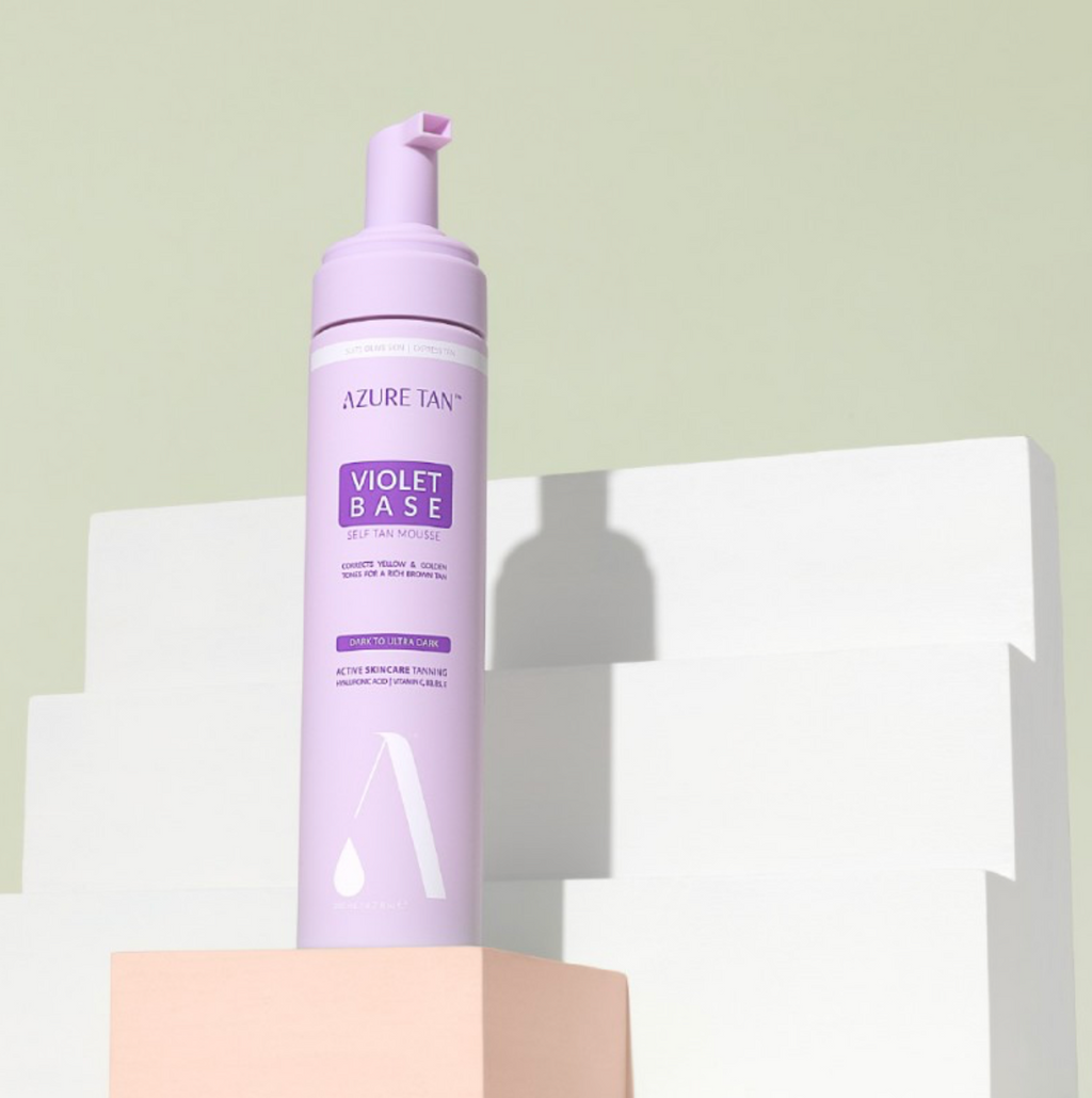Azure Tan VIOLET BASE DARK TO ULTRA DARK | Greito poveikio savaiminio įdegio putos – tamsus atspalvis