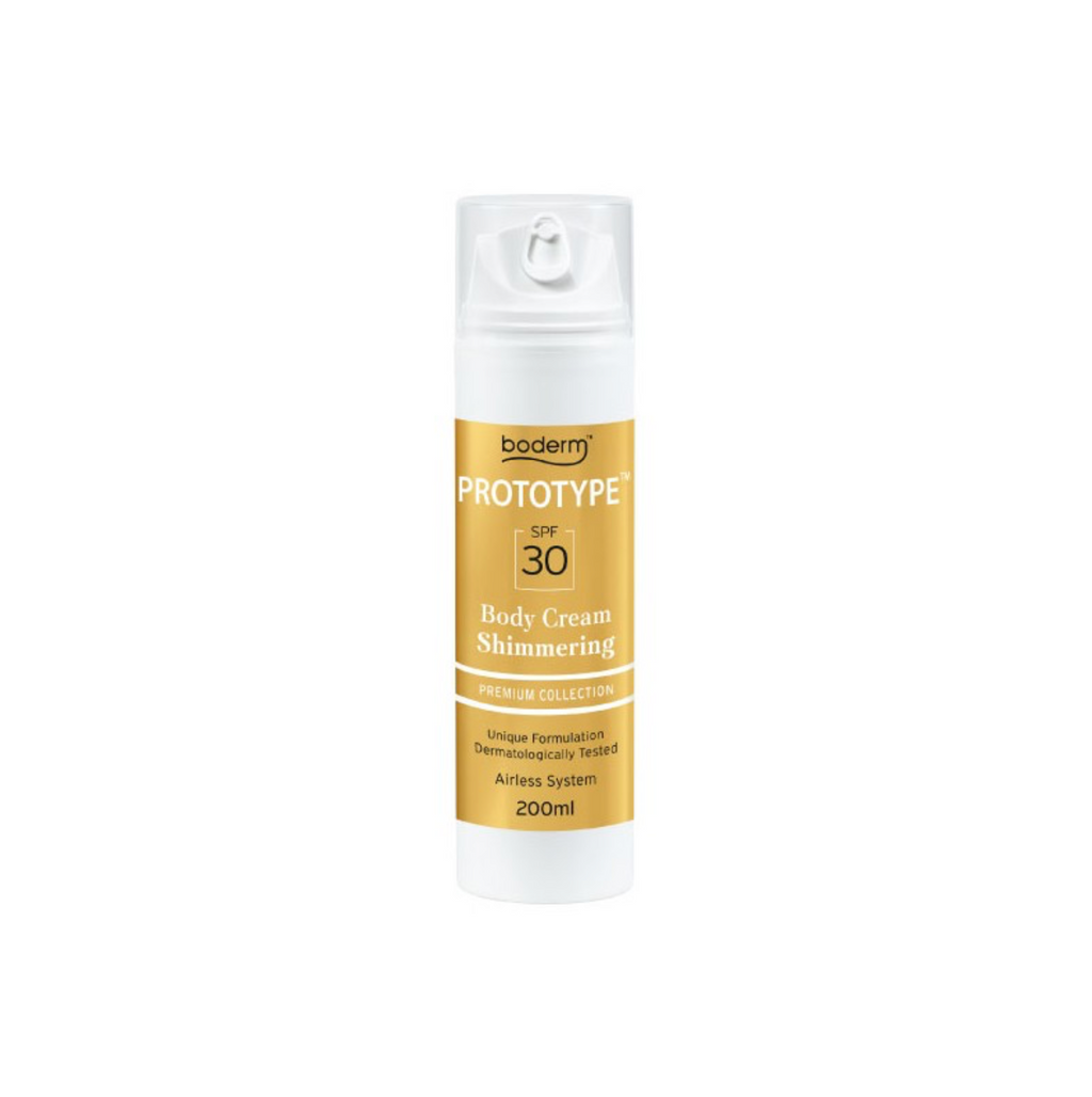 Boderm PROTOTYPE | Žėrintis kūno kremas SPF30