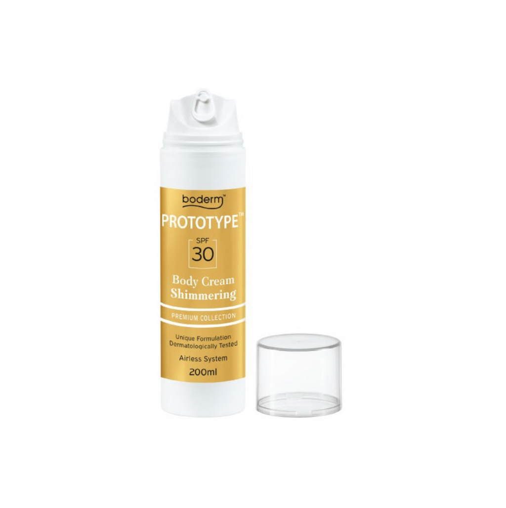 Boderm PROTOTYPE | Žėrintis kūno kremas SPF30