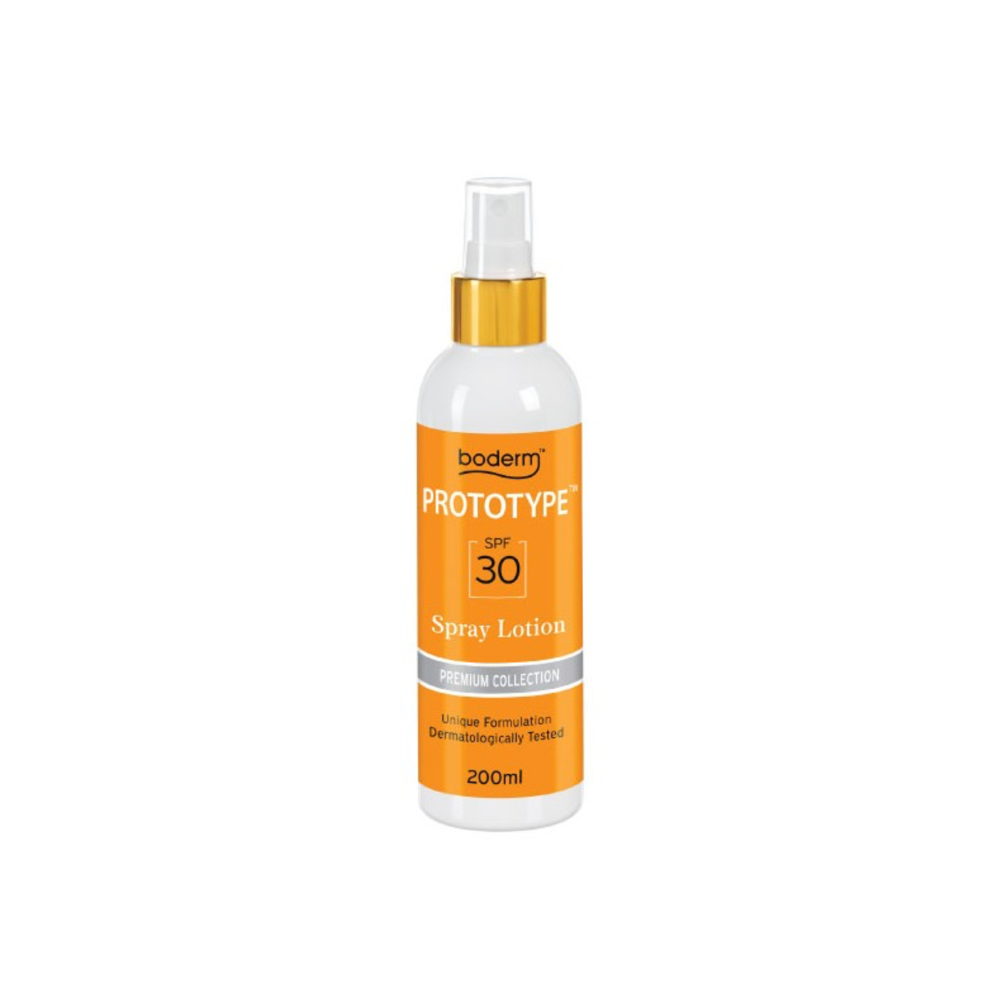 Boderm PROTOTYPE SPF30 | purškiamas losjonas kūnui su apsauga nuo saulės