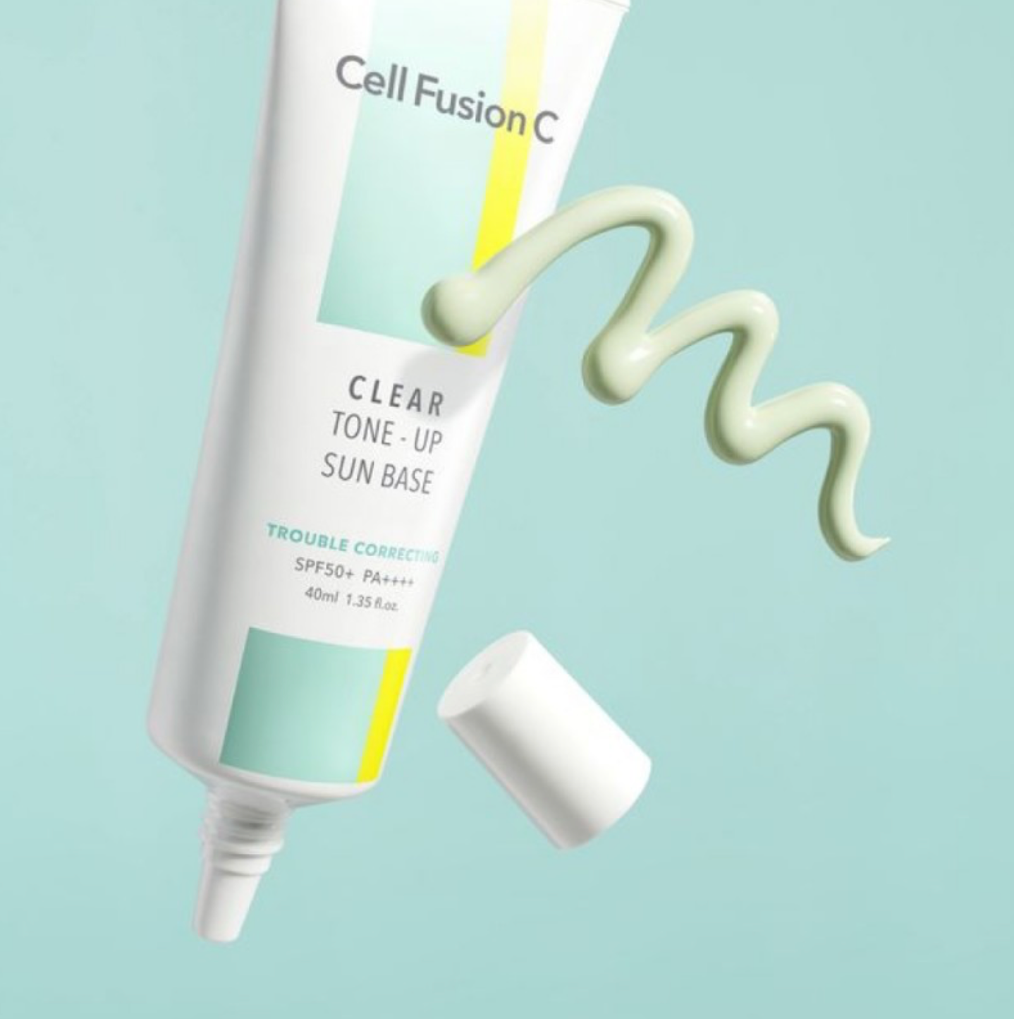 Cell Fusion C CLEAR TONE-UP SUN BASE | Raminanti makiažo bazė su SPF probleminei odai