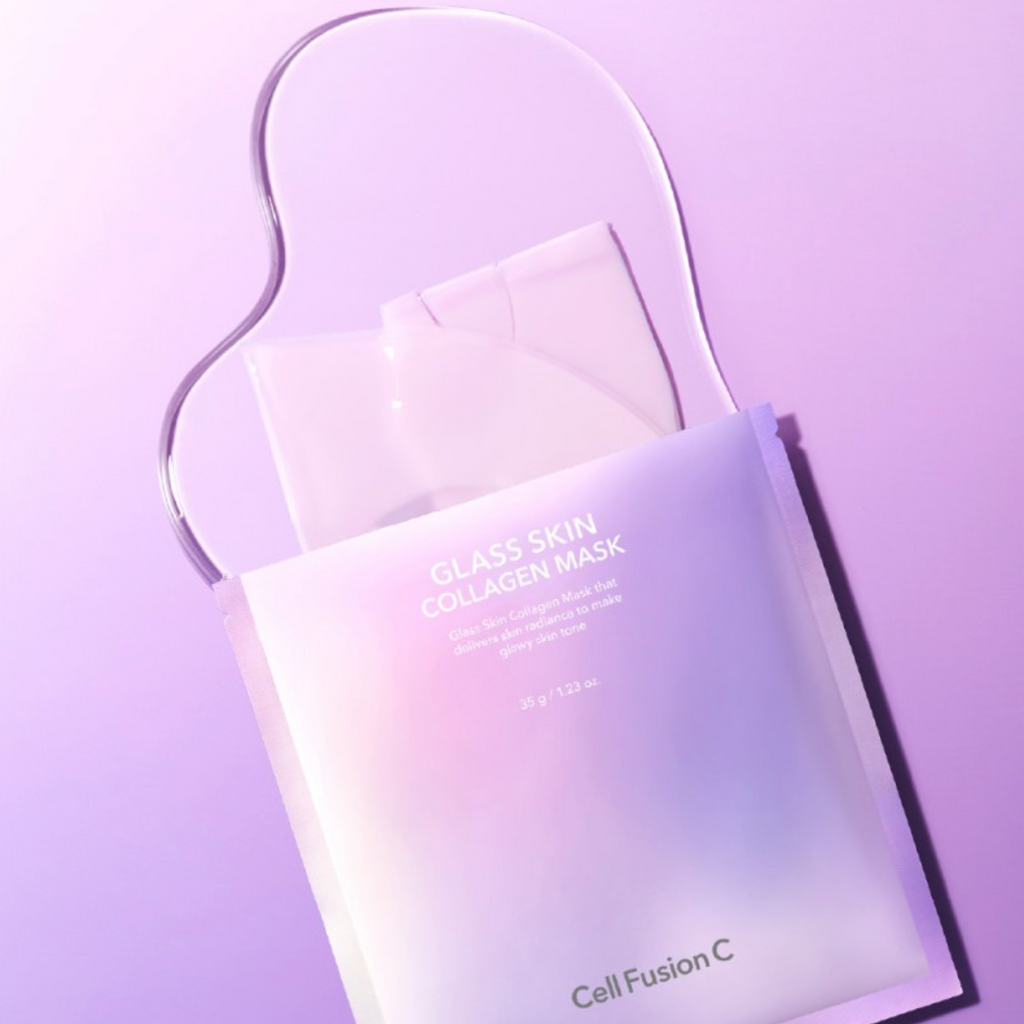 Cell Fusion C GLASS SKIN COLLAGEN MASK | Skaistinanti hidrogelinė kaukė su kolagenu