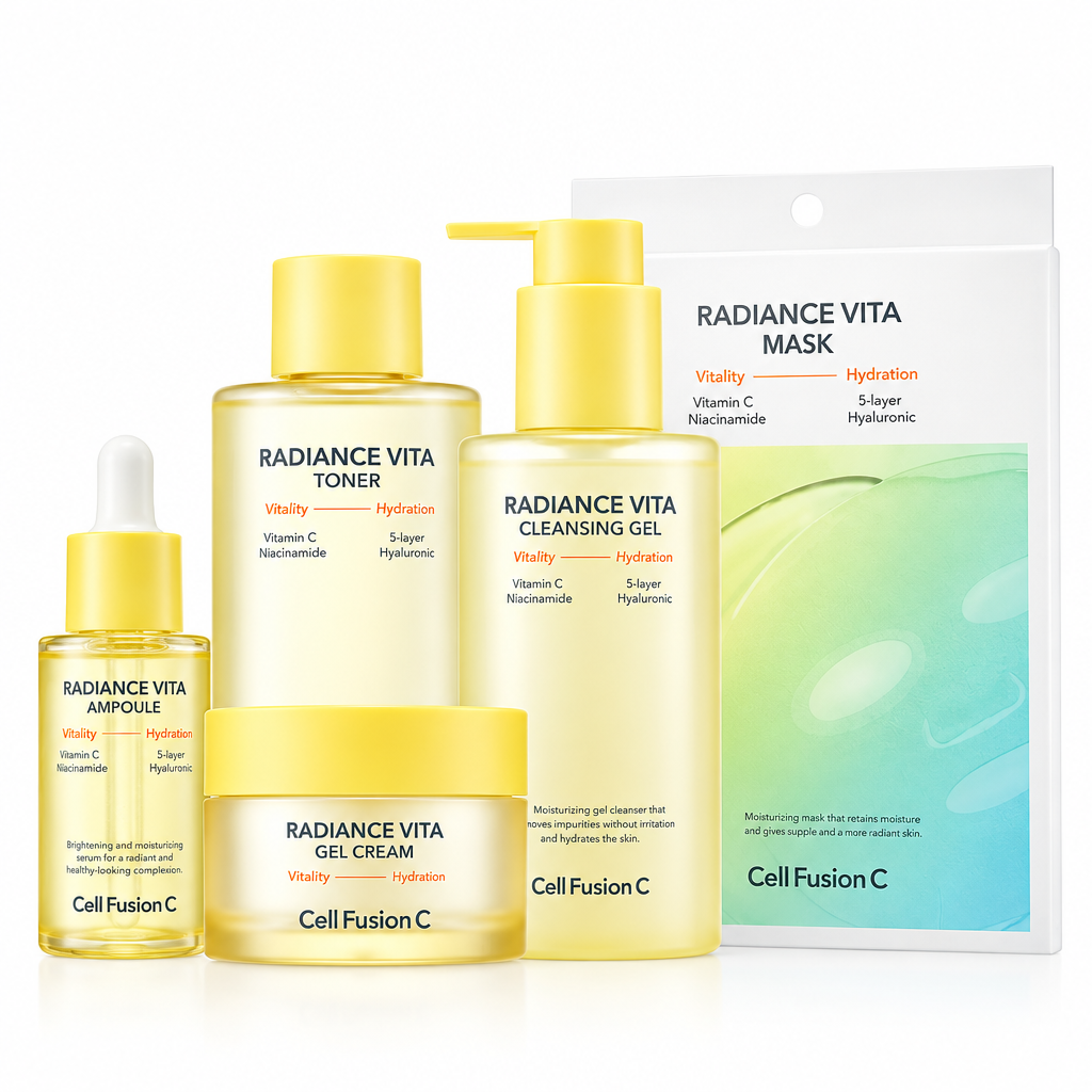 Cell Fusion C GLOW SKIN KIT | Skaistinanti ir drėkinanti odos priežiūros rutina