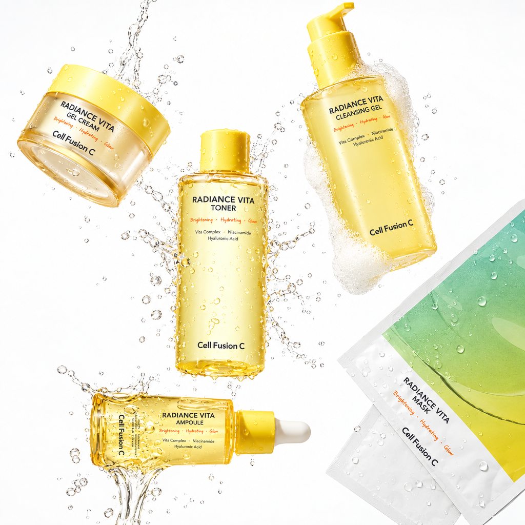 Cell Fusion C GLOW SKIN KIT | Skaistinanti ir drėkinanti odos priežiūros rutina