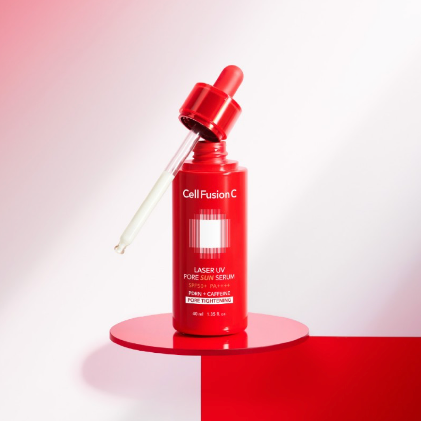Cell Fusion C LASER UV PORE SUN SERUM SPF 50+ PA++++ | Poras mažinantis serumas