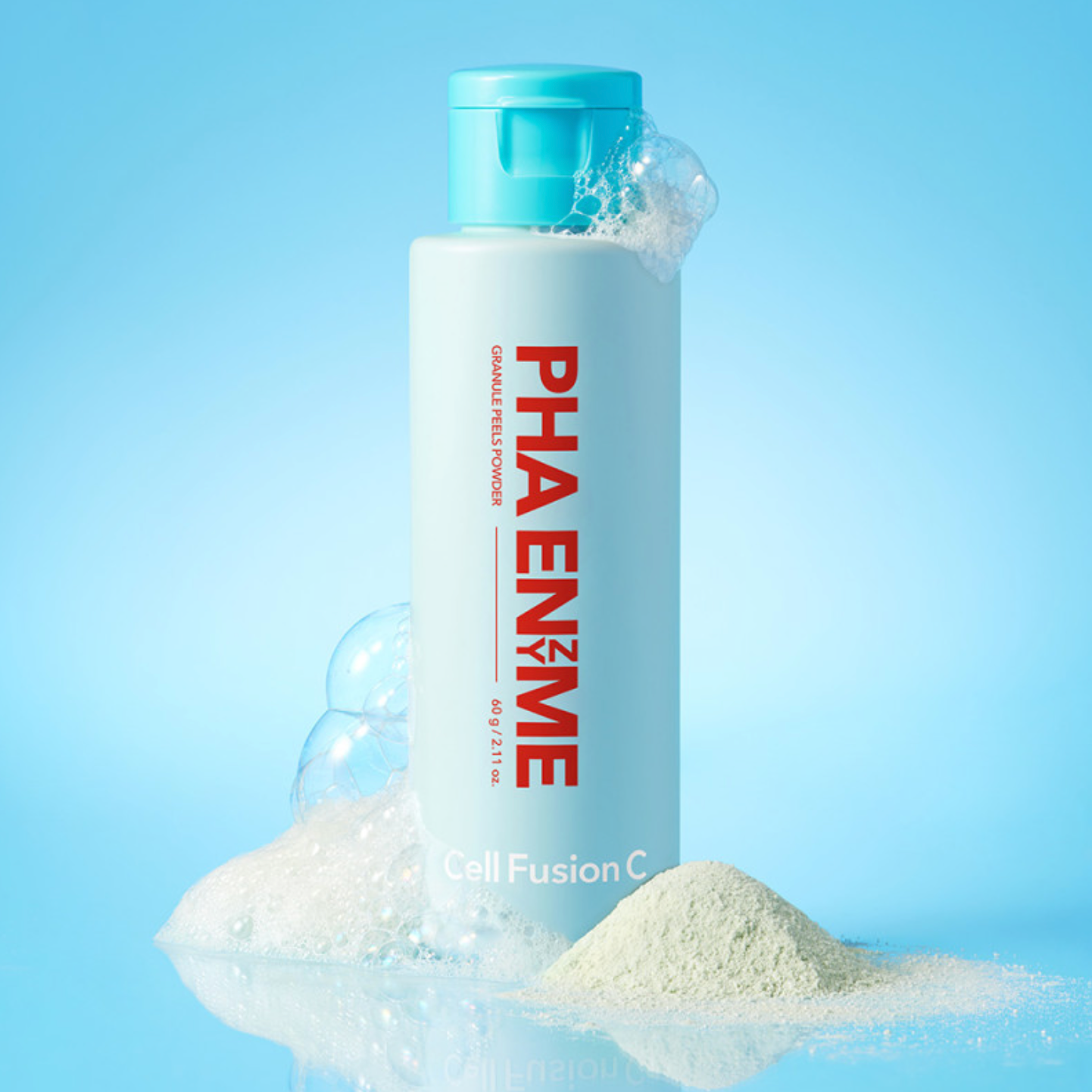 Cell Fusion C PHA ENZYME GRANULES PEELS POWDER | Fermentinis šveitiklis su žaliojo molio milteliais