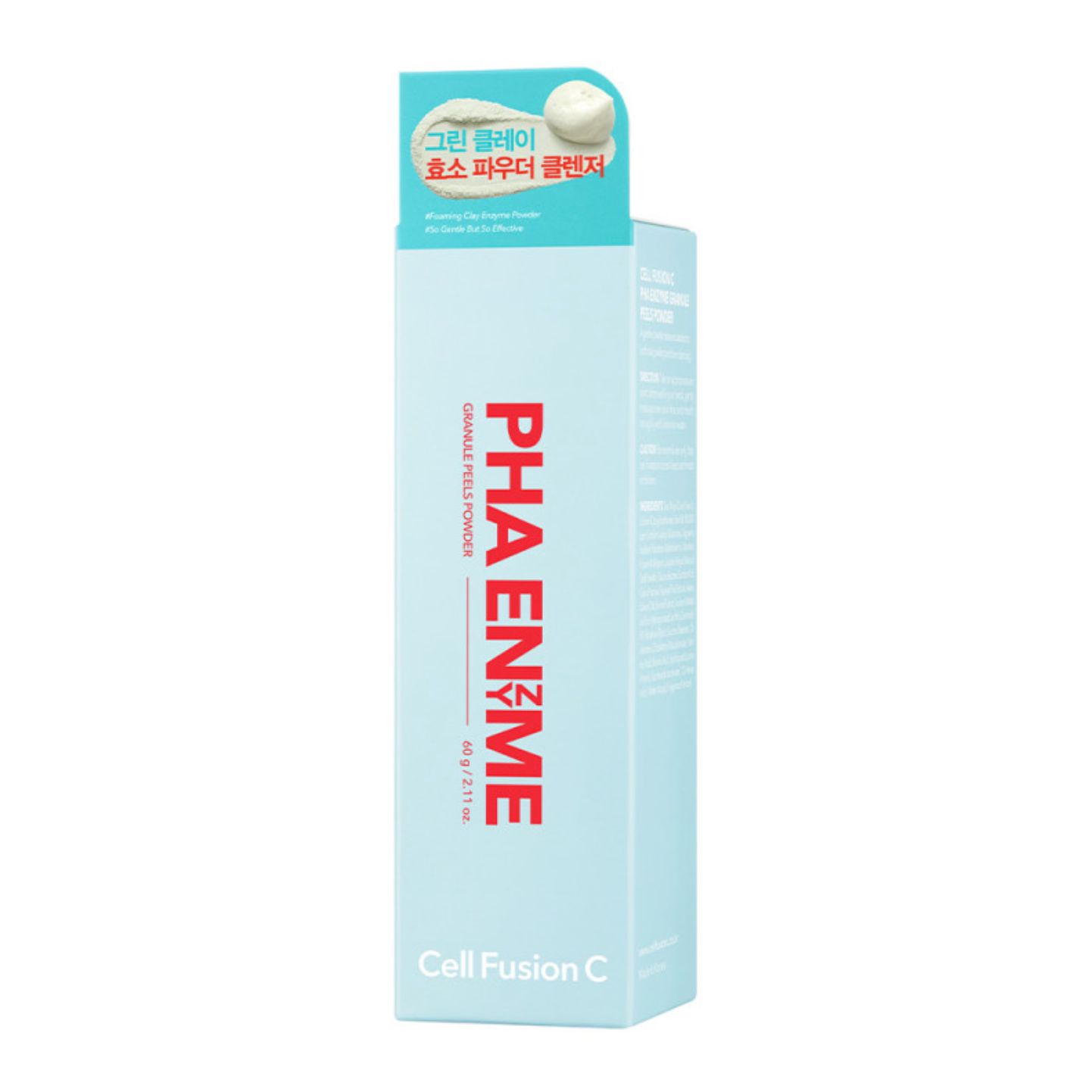 Cell Fusion C PHA ENZYME GRANULES PEELS POWDER | Fermentinis šveitiklis su žaliojo molio milteliais