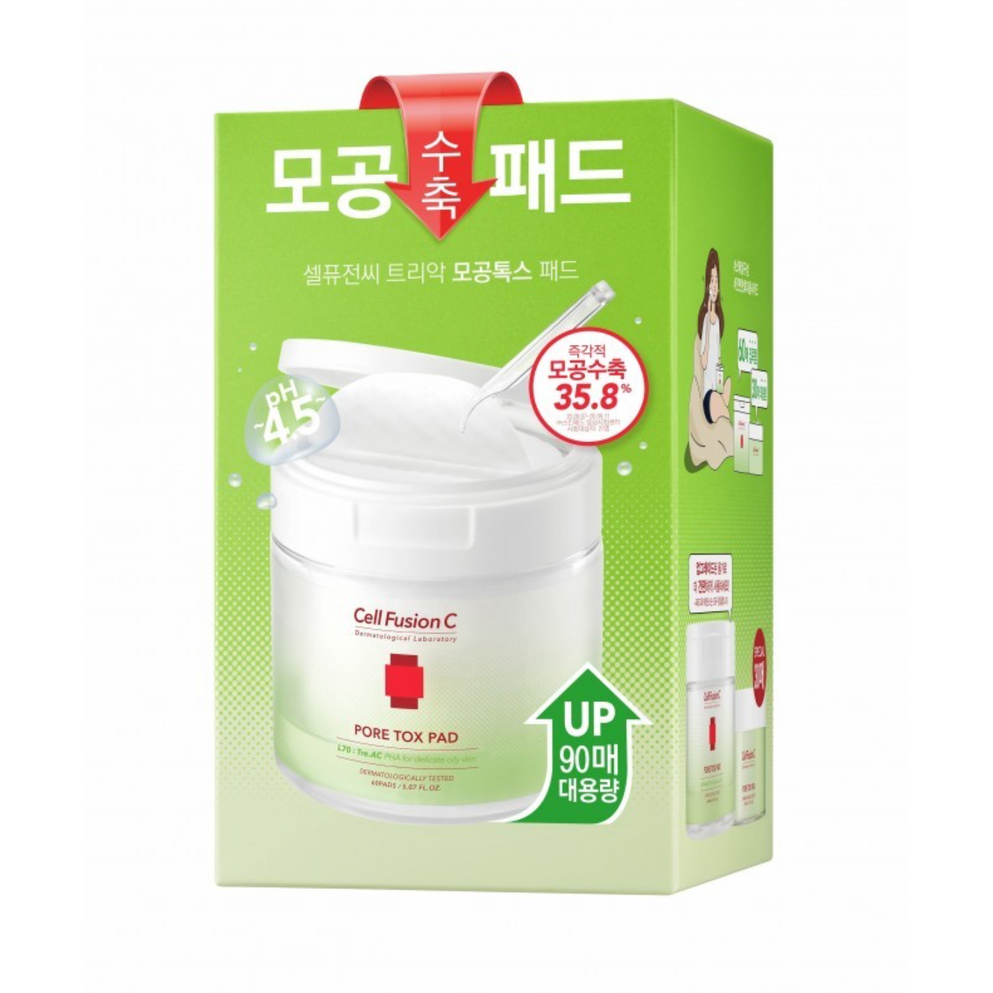 Cell Fusion C PORE TOX PAD | Poras sutraukiantis ir drėkinantis tonikas 