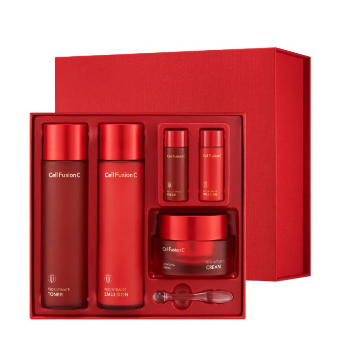 Cell Fusion C RED ULTIMATE SET | Kelioninis rinkinys odos maitinimui ir stangrinimui