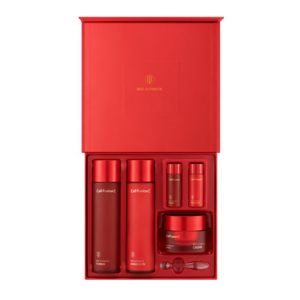 Cell Fusion C RED ULTIMATE SET | Kelioninis rinkinys odos maitinimui ir stangrinimui