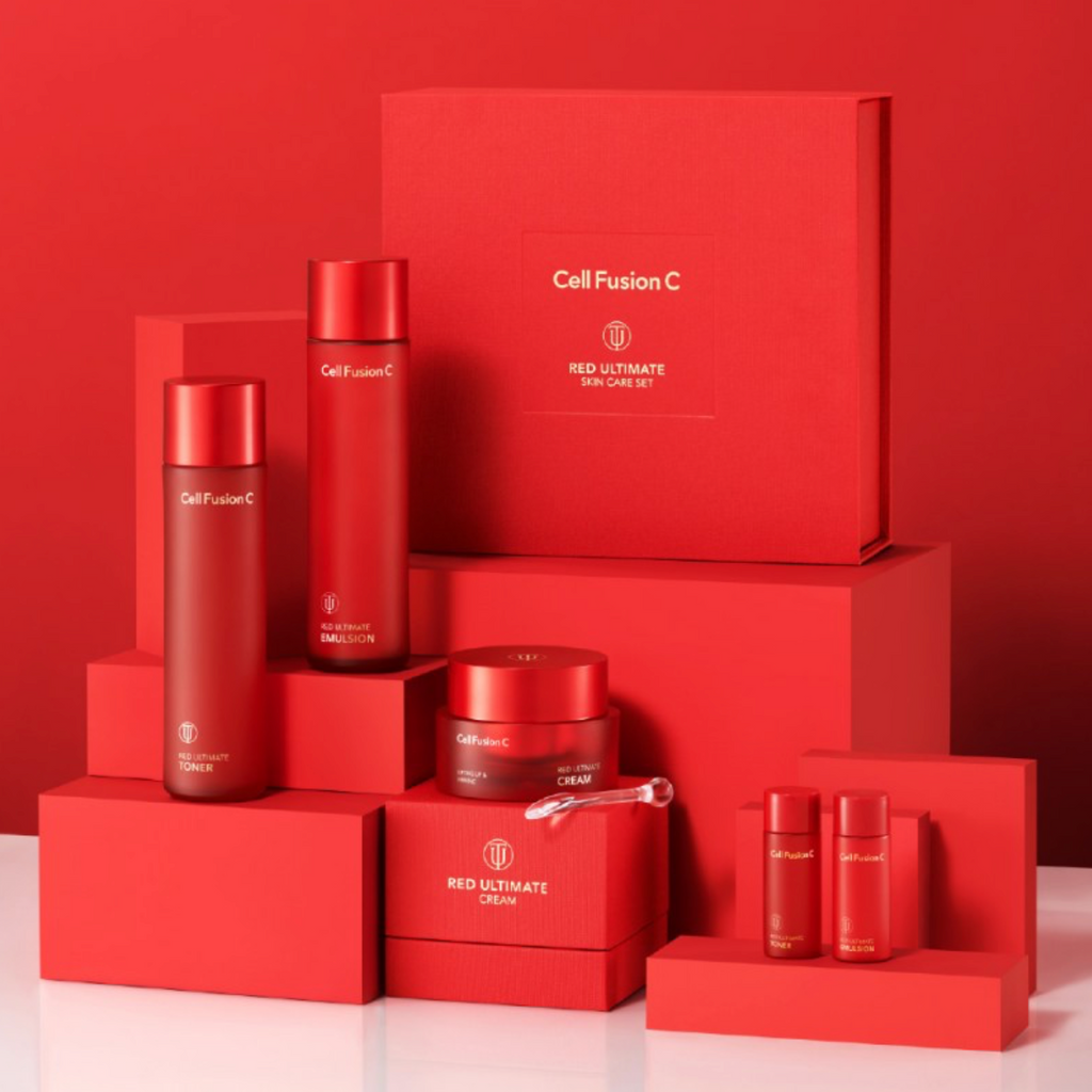 Cell Fusion C RED ULTIMATE SET | Kelioninis rinkinys odos maitinimui ir stangrinimui