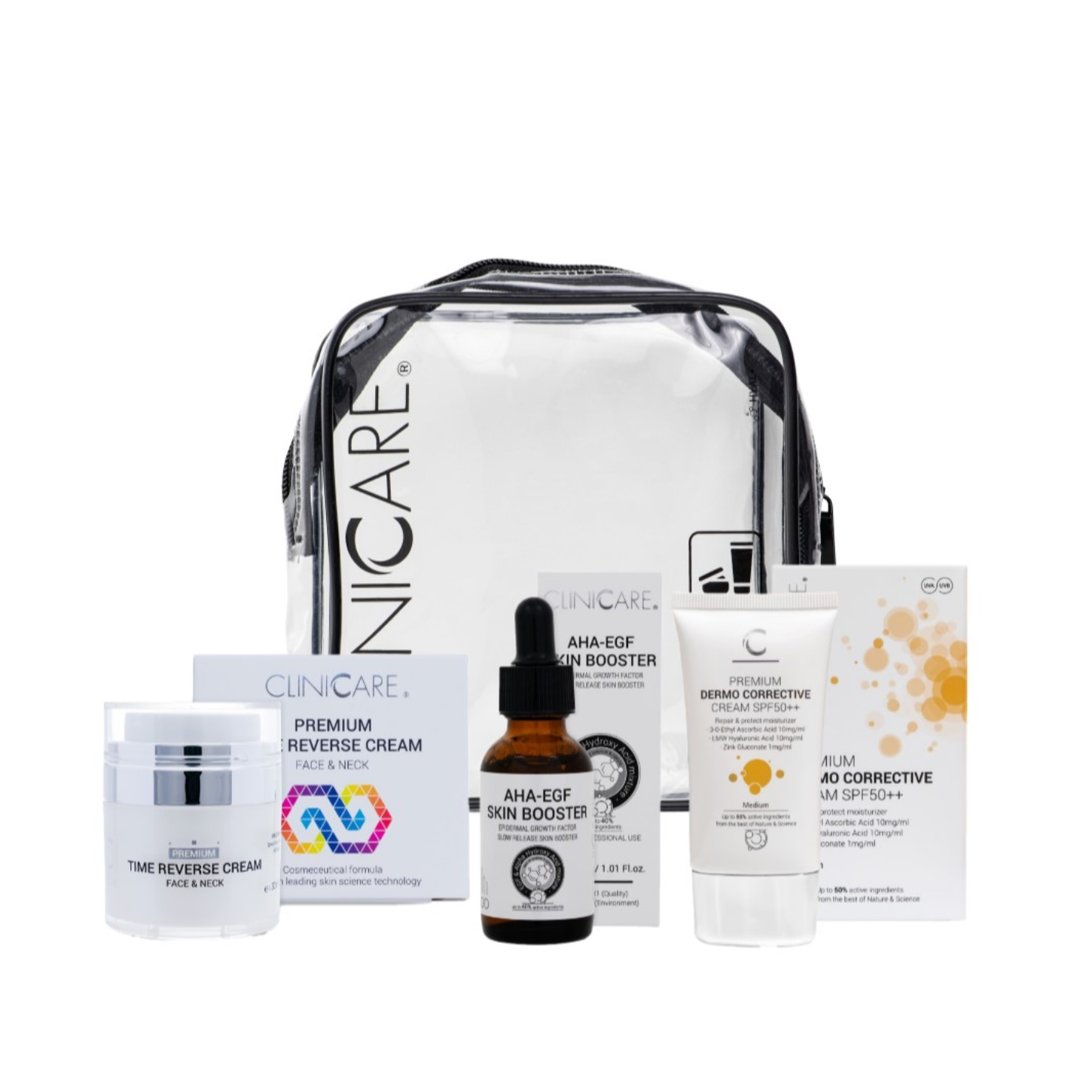 Cliniccare TIME REVERSE PREMIUM SET | Odos atjauninimo rinkinys 
