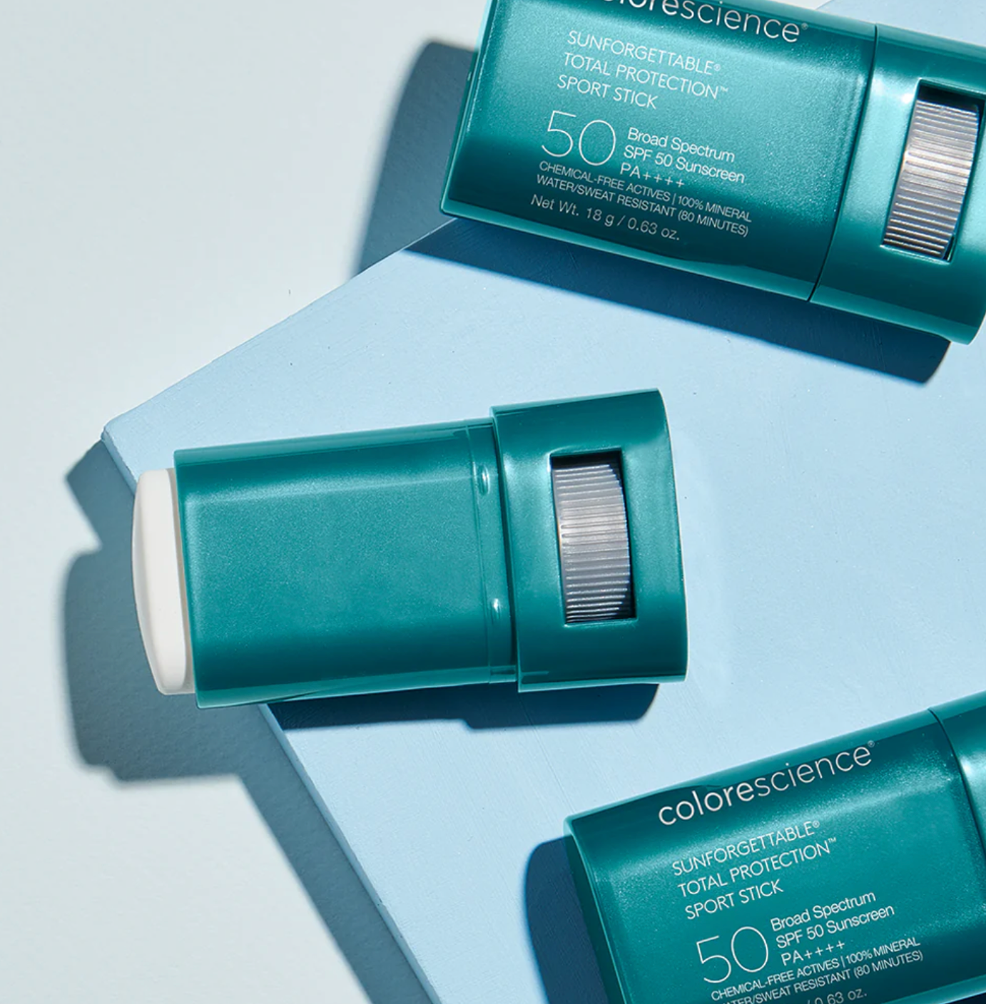 Colorescience SUNFORGETTABLE™ TOTAL PROTECTION™ SPORT STICK SPF50 | Pieštukas su apsauga nuo saulės