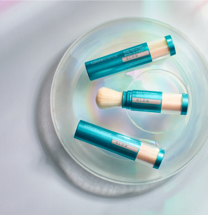 Colorescience SUNFORGETTABLE TOTAL PROTECTION BRUSH-ON SHIELD GLOW SPF30 | Šepetėlis su mineraline pudra