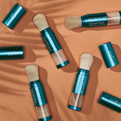 Colorescience SUNFORGETTABLE TOTAL PROTECTION BRUSH-ON SHIELD SPF 30 | Šepetėlis su mineraline pudra