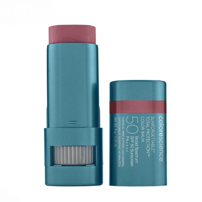 Colorescience SUNFORGETTABLE TOTAL PROTECTION COLOR BALM SPF 50 | Skruostų drėkiklis su apsauga nuo saulės