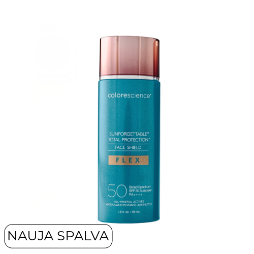 Colorescience SUNFORGETTABLE TOTAL PROTECTION FACE SHIELD FLEX SPF 50 | Apsauga nuo saulės su adaptyvia spalva