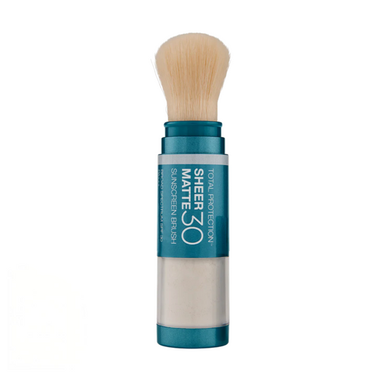 Colorescience SUNFORGETTABLE TOTAL PROTECTION SHEER MATTE SPF 30 SUNSCREEN BRUSH | Šepetėlis su mineraline pudra
