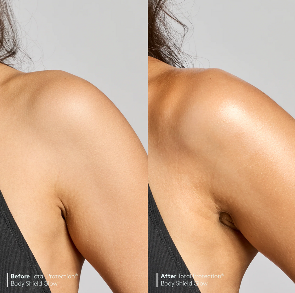 Colorescience TOTAL PROTECTION® BODY SHIELD GLOW SPF50 | Apsauga nuo saulės kūnui su švytėjimo efektu