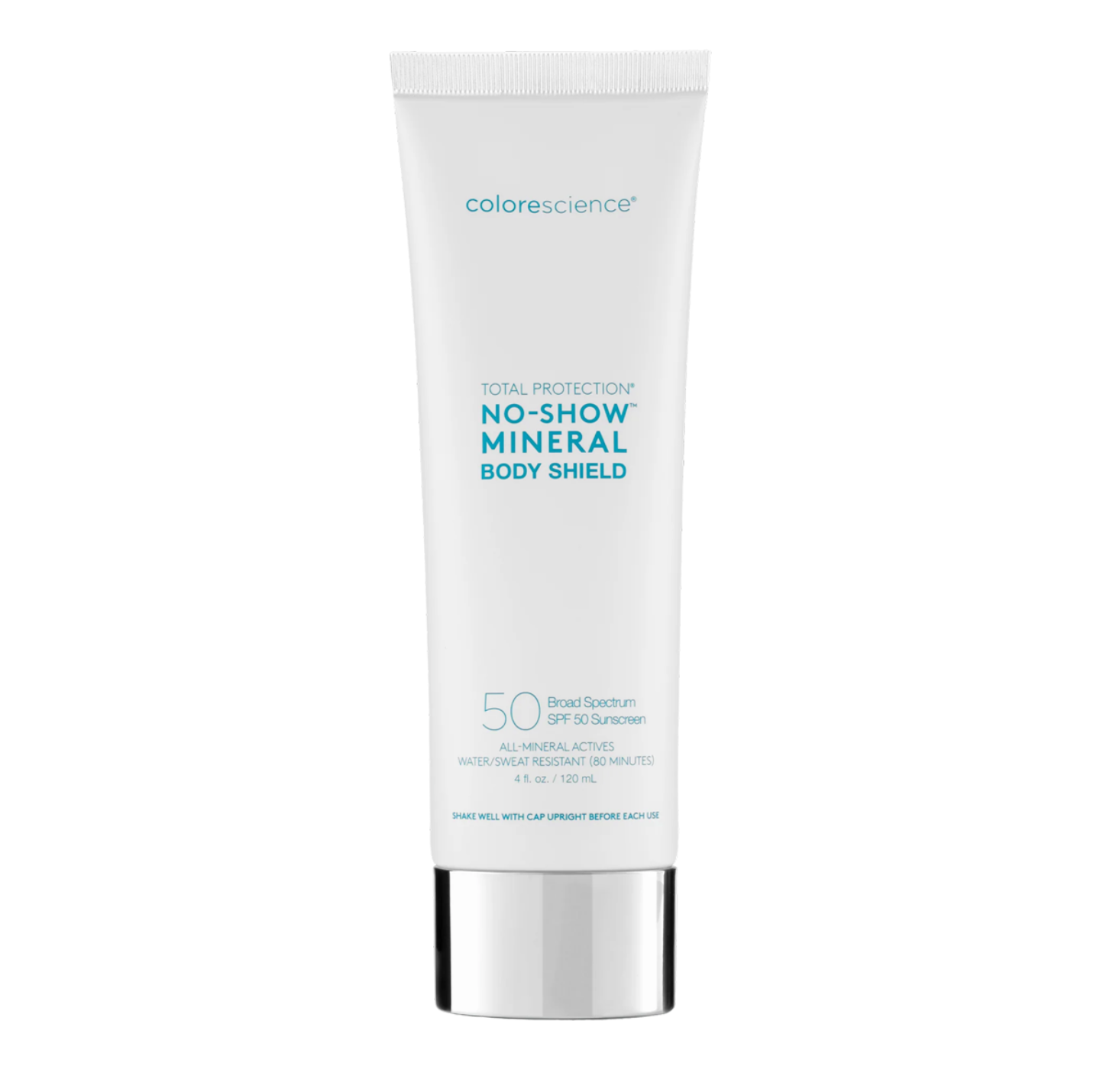 Colorescience TOTAL PROTECTION NO-SHOW BODY SHIELD SPF50 | Mineralinė filtro apsauga nuo saulės kūnui