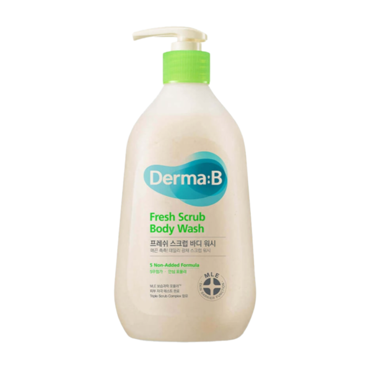 DERMA:B FRESH SCRUB BODY WASH | 2in1 Kūno šveitiklis ir prausiklis